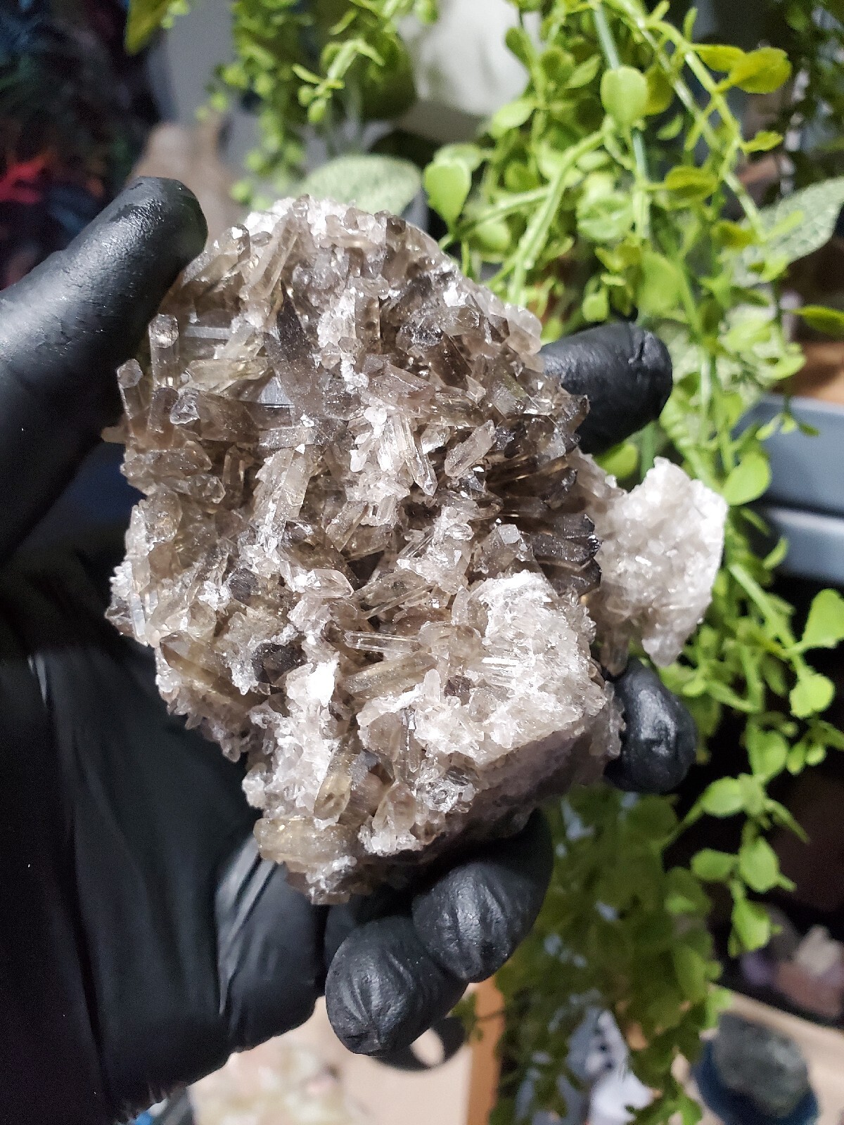 128g Natural Smokey Quartz Crystal Cluster Mineral Specimen