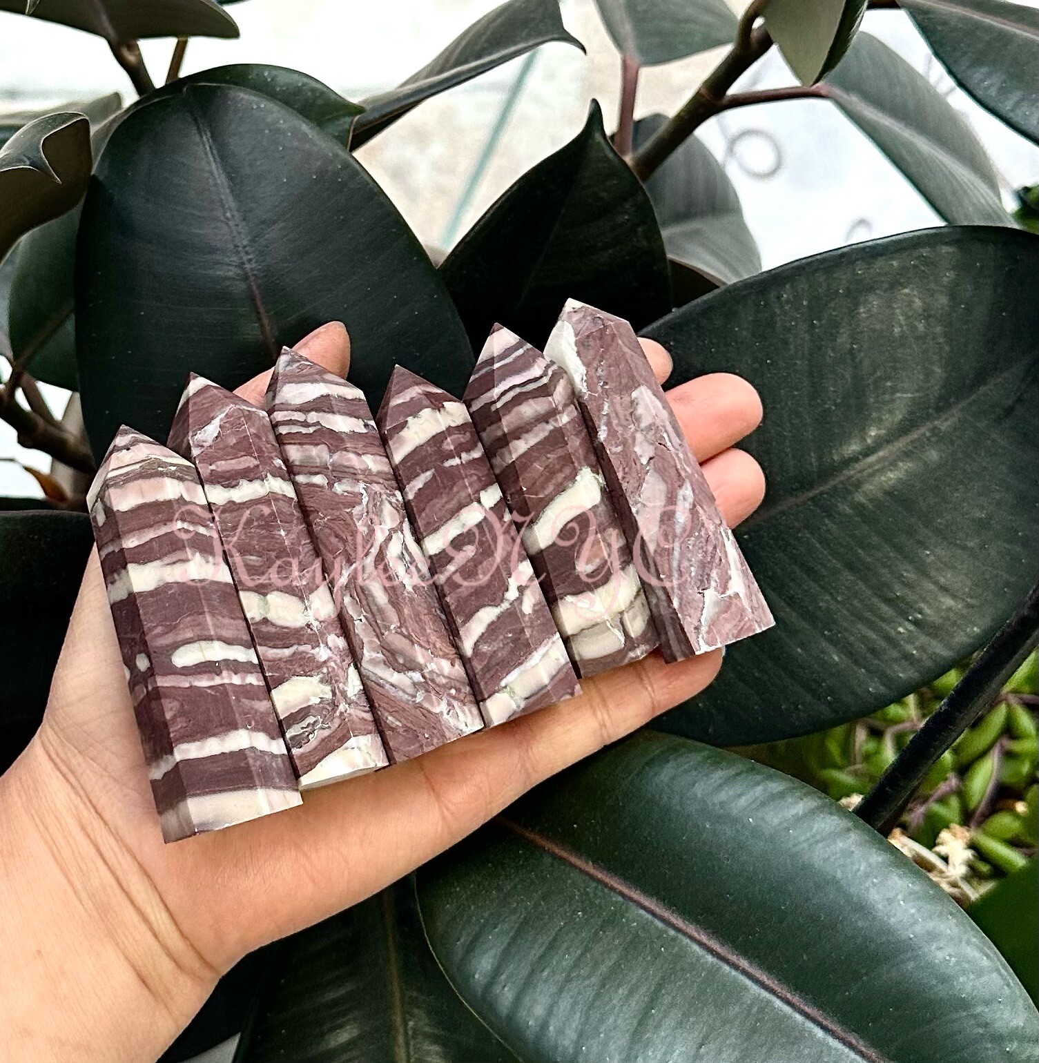 Wholesale Lot 1 Lb Natural Zebra Jasper Tower Point Crystal Healing Energy