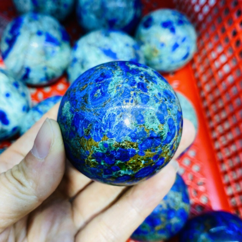 200-250g Natural blue Phoenix Stone crystal Sphere Reiki Crystal ball Decor Gift
