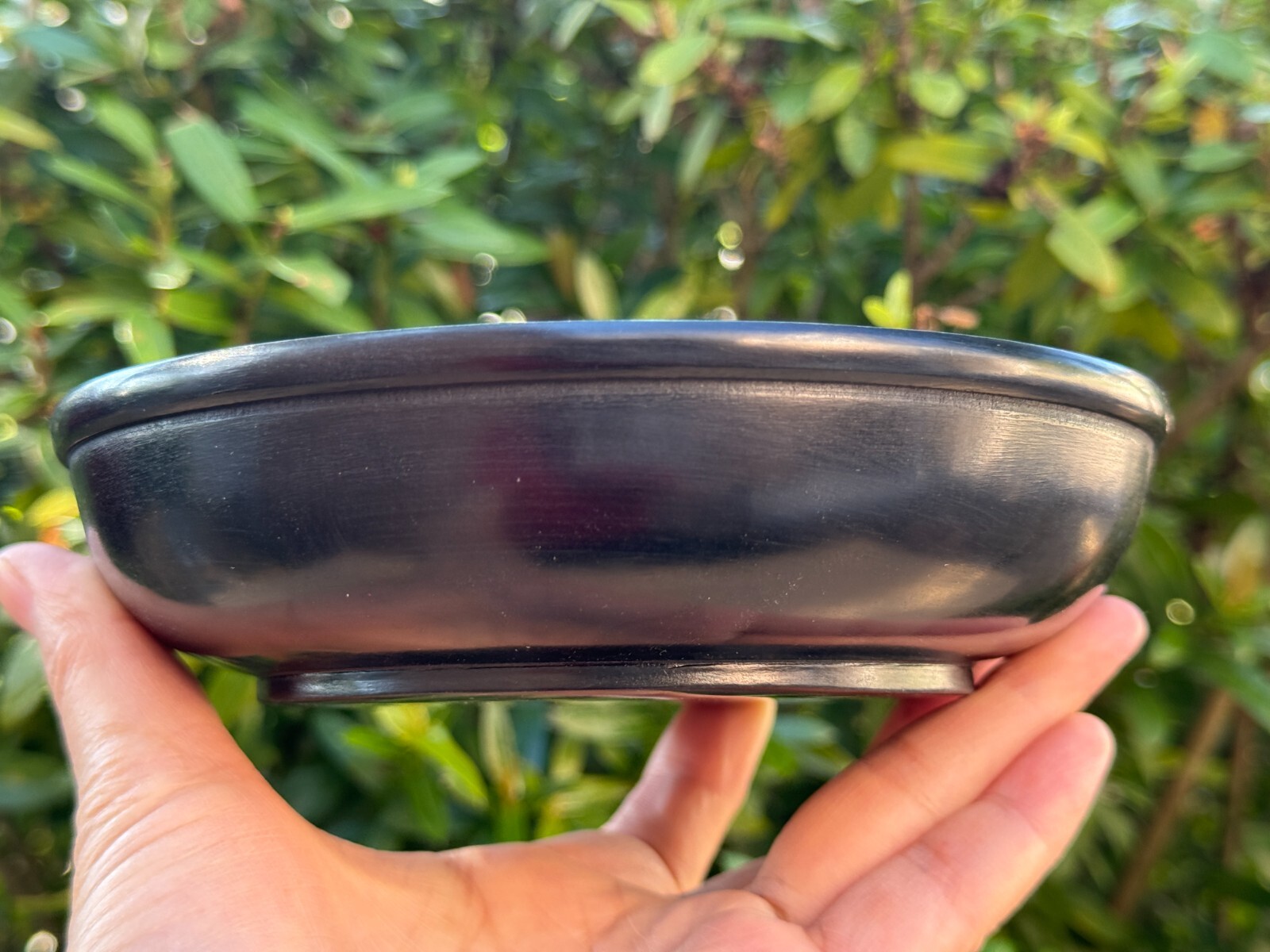 Large Black Soapstone Scrying Bowl – 6″ Smudge Bowl & Incense Burner