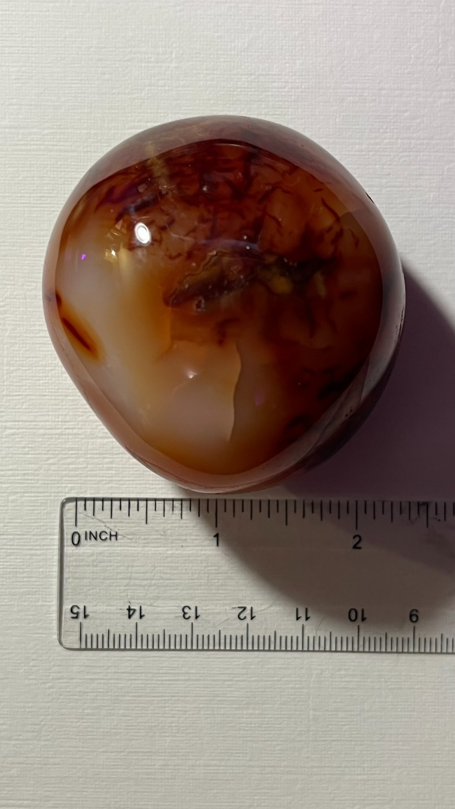 Beautiful Unique Natural Polished Red Carnelian Stone Crystal Sphere 2.5″