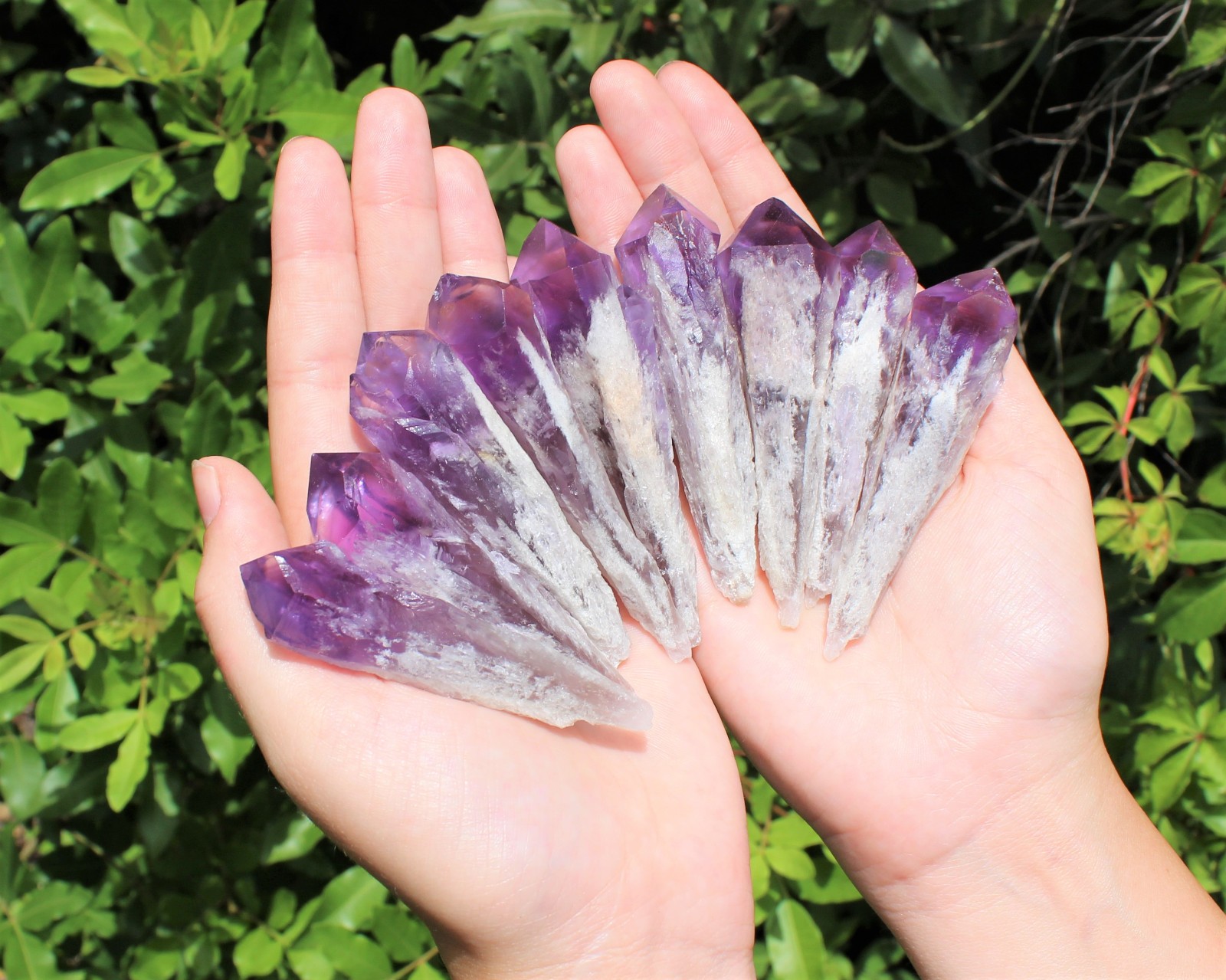 LARGE Royal Bahia Elestial Amethyst Points, 2-3″ Natural Amethyst Crystal Point