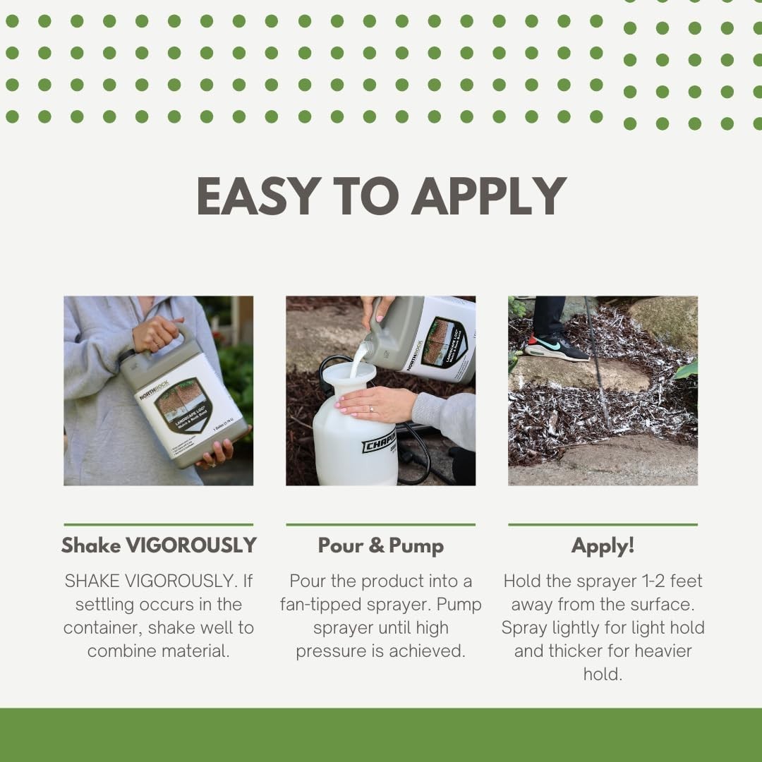 Mulch & Rock Binder 5 Gal – Waterproof Plant Safe Stabilizer Glue