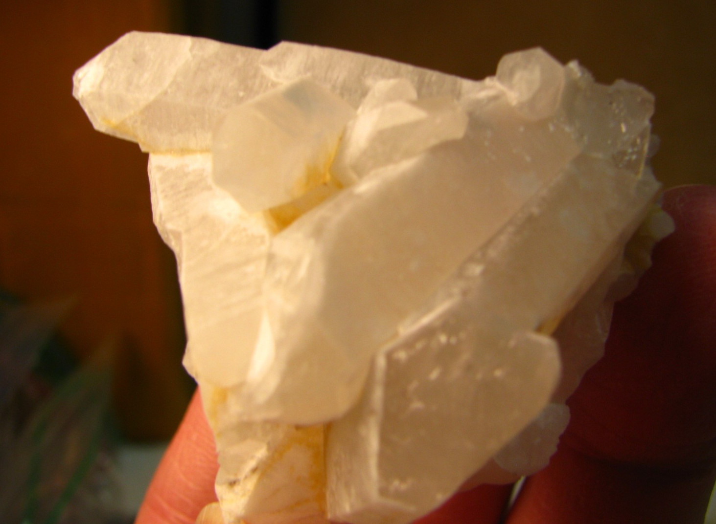 2 WHITE QUARTZ CRYSTAL CLUSTERS 2.4in & 1.84in ARKANSAS USA #216