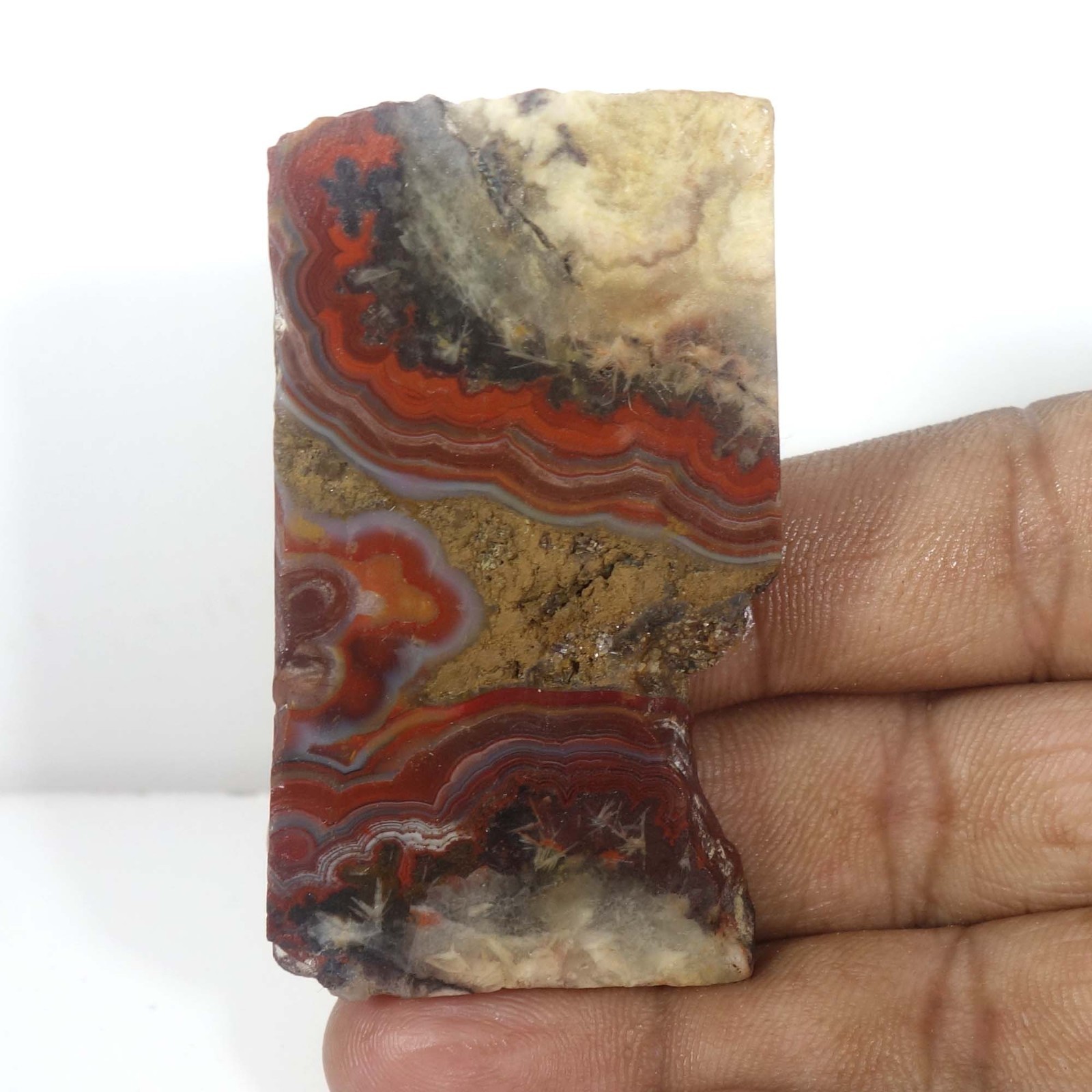 174.00 Cts Mexican Crazy Lace Agate stone Row Rough Loose Gemstone