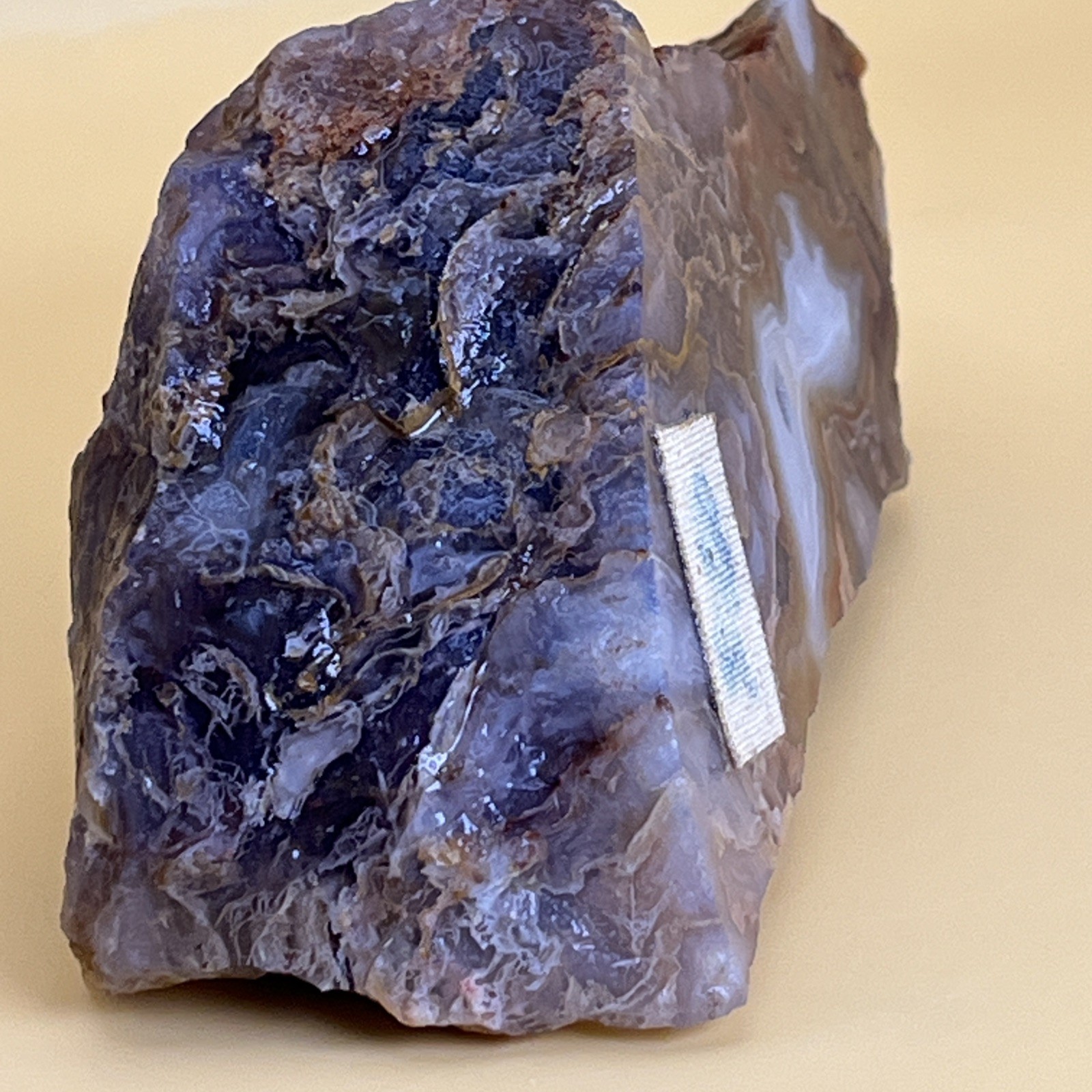 Wild/Raw Crazy Lace Agate 290g Cabbing Slabbing Cut on One Side