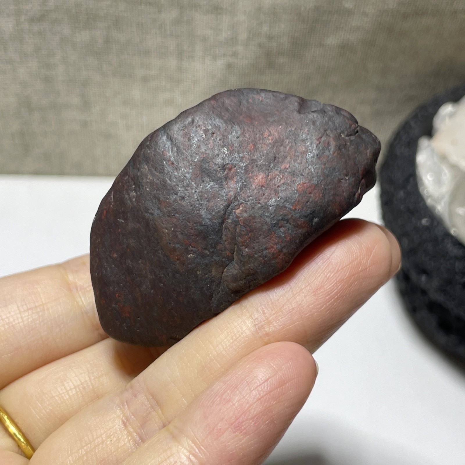 62g Natural Iddingsite meteorite specimen raw stone from China a2212