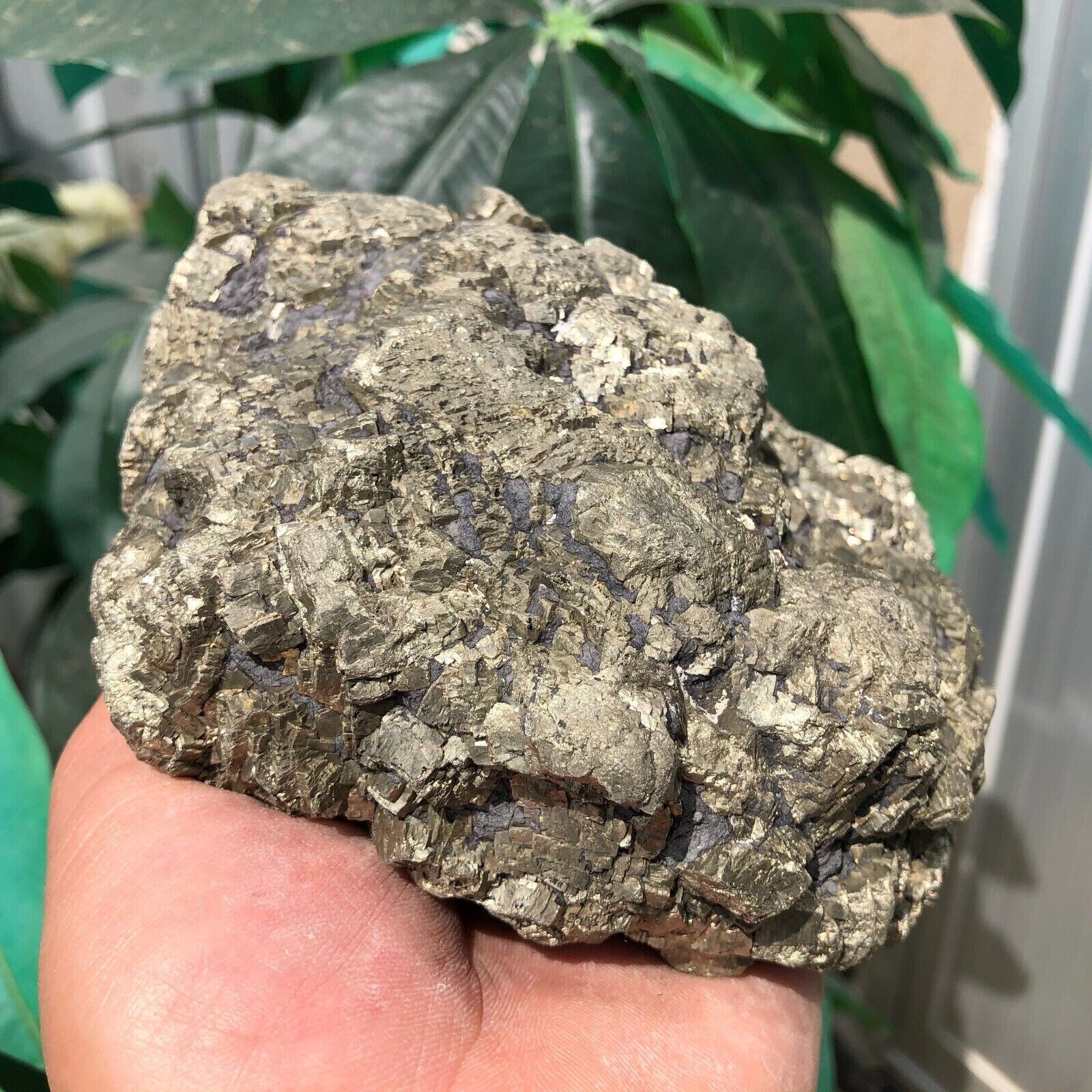 4.9 LB Natural Pyrite Raw Stone Quartz Crystal Mineral Specimen