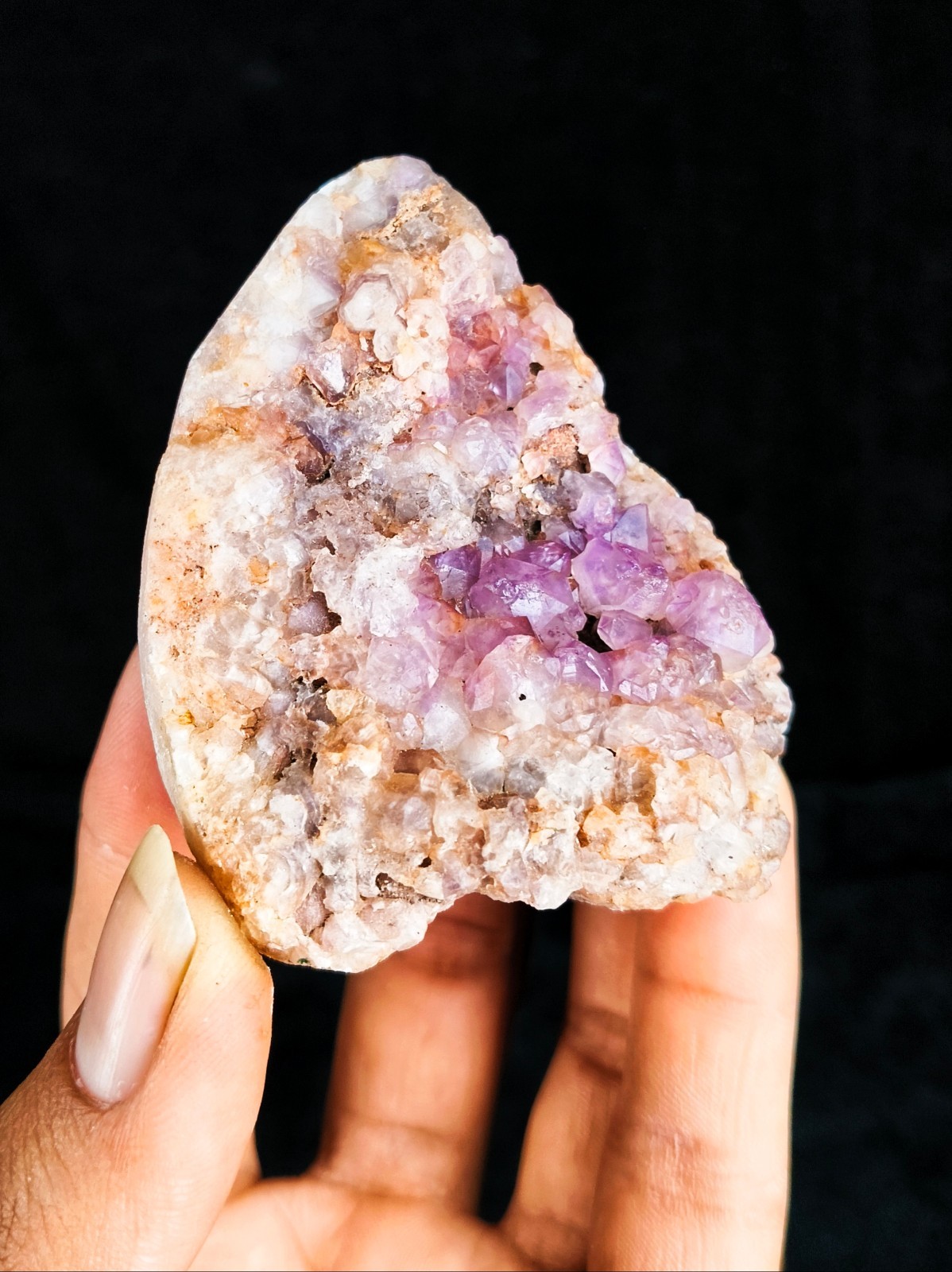 Alien Amethyst Phantom Hematite Quartz Cluster 170g Natural Specimen 7x6x4cm