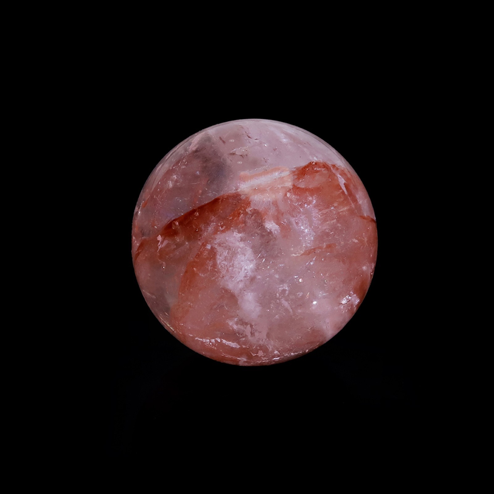 Himalayan Crystal Quartz Sphere Ball Clear Pink Glassy 18-19mm