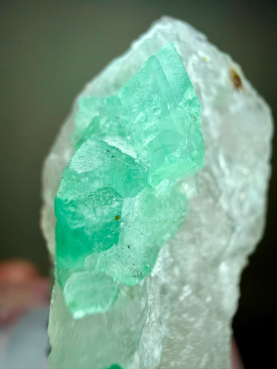 234Ct ,Eye Clean!! Natural Chitral Emerald Crystals on Quartz From KPK Pakistan