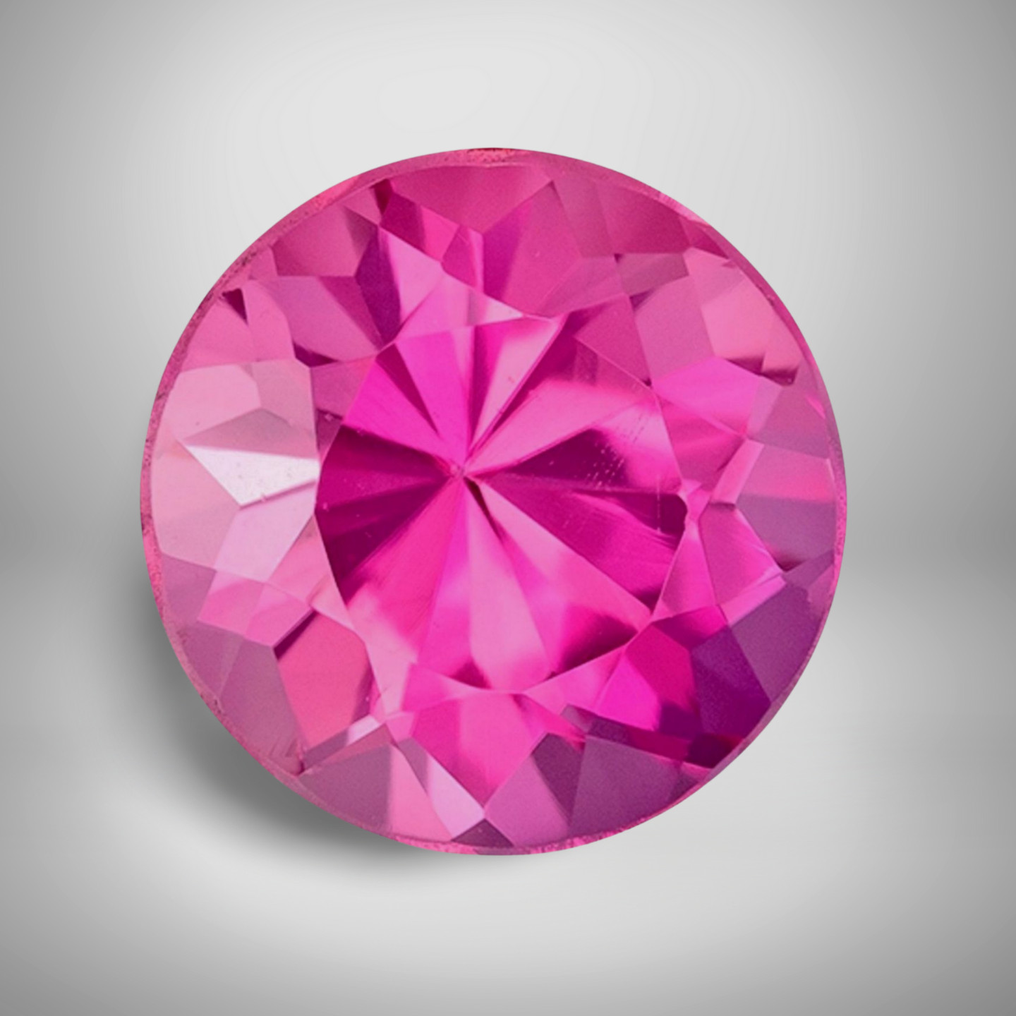 Pink Tourmaline Round Cut Gemstone 1.30 Cts – 7 mm VVS Loose Gem