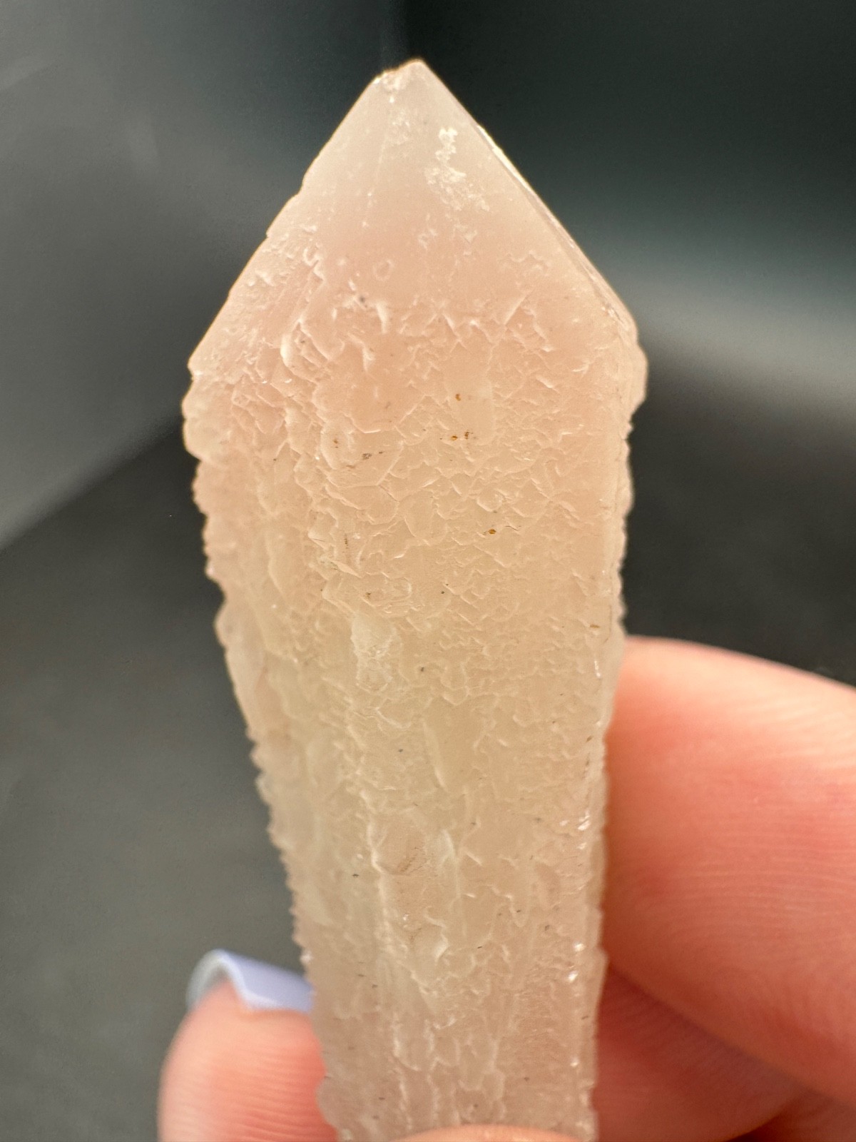6594 Rare Double Terminated Pink Candle Quartz Inner Mongolia 10g