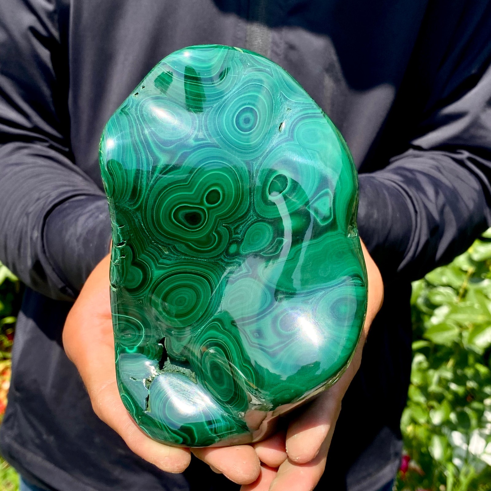 1.8LB Natural Chrysocolla/Malachite transparent cluster rough mineral sample
