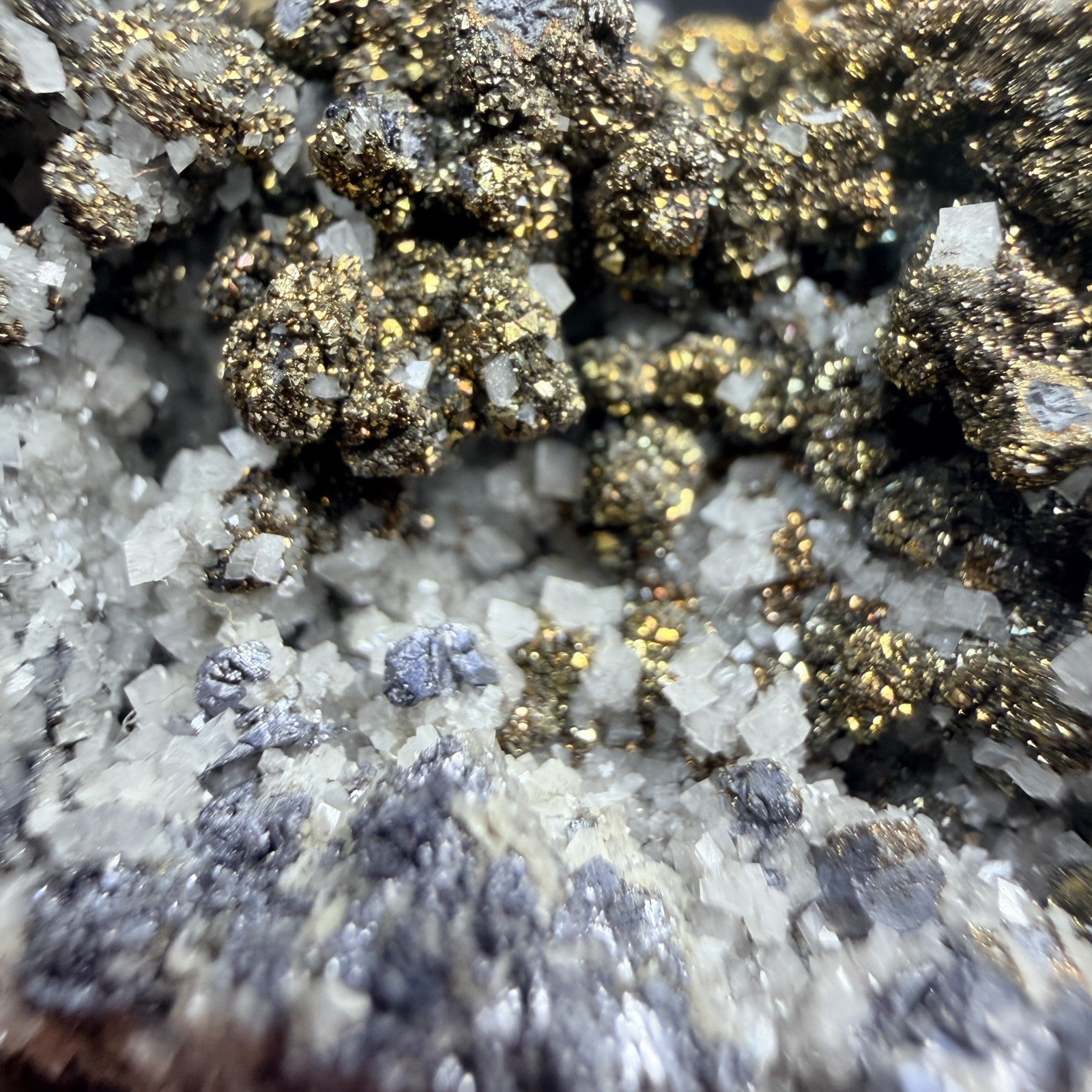 Galena Chalcopyrite Dolomite Crystal Combo / Missouri *Video*