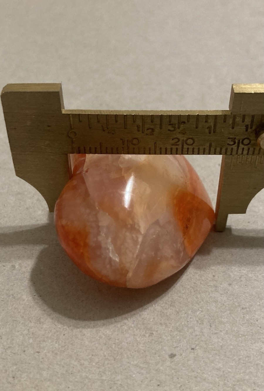 2x Fire Red Orange Druzy Agate Crystal Carved Reiki Heart Slice Palm Stone Set