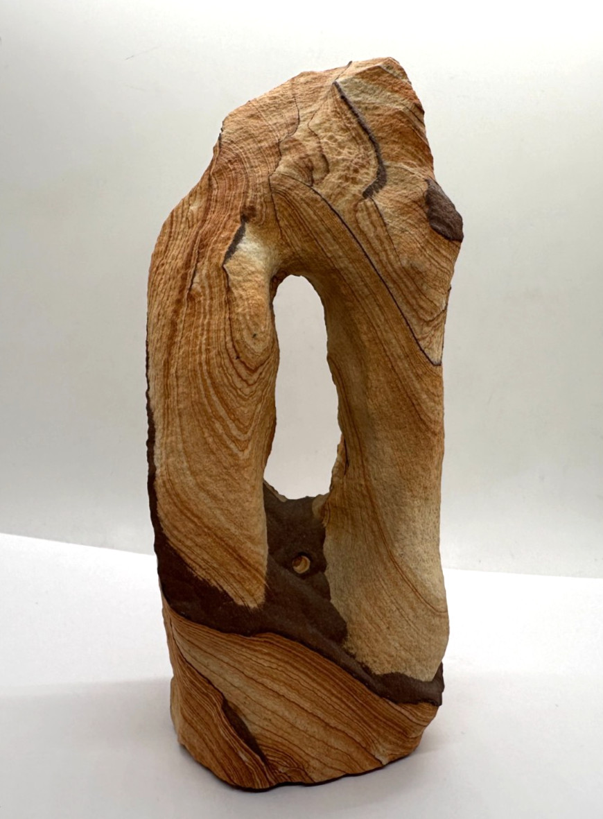 Sandstone Arch Sculpture Natural Rock Decor Display Piece 8″x3.5″ (3.2 Pounds)