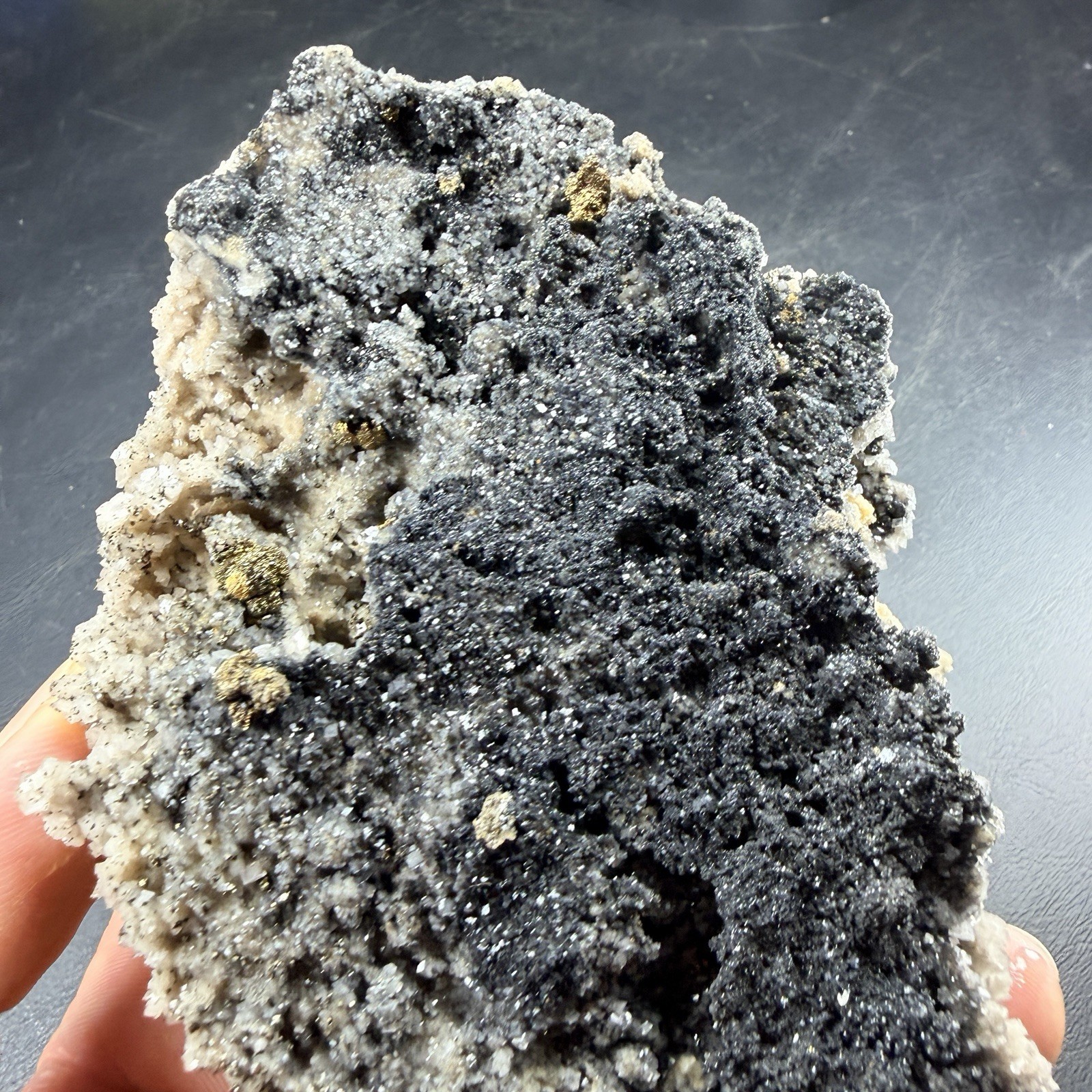 Calcite Botryoidal Chalcopyrite Dolomite Crystal Combo / Missouri *Video