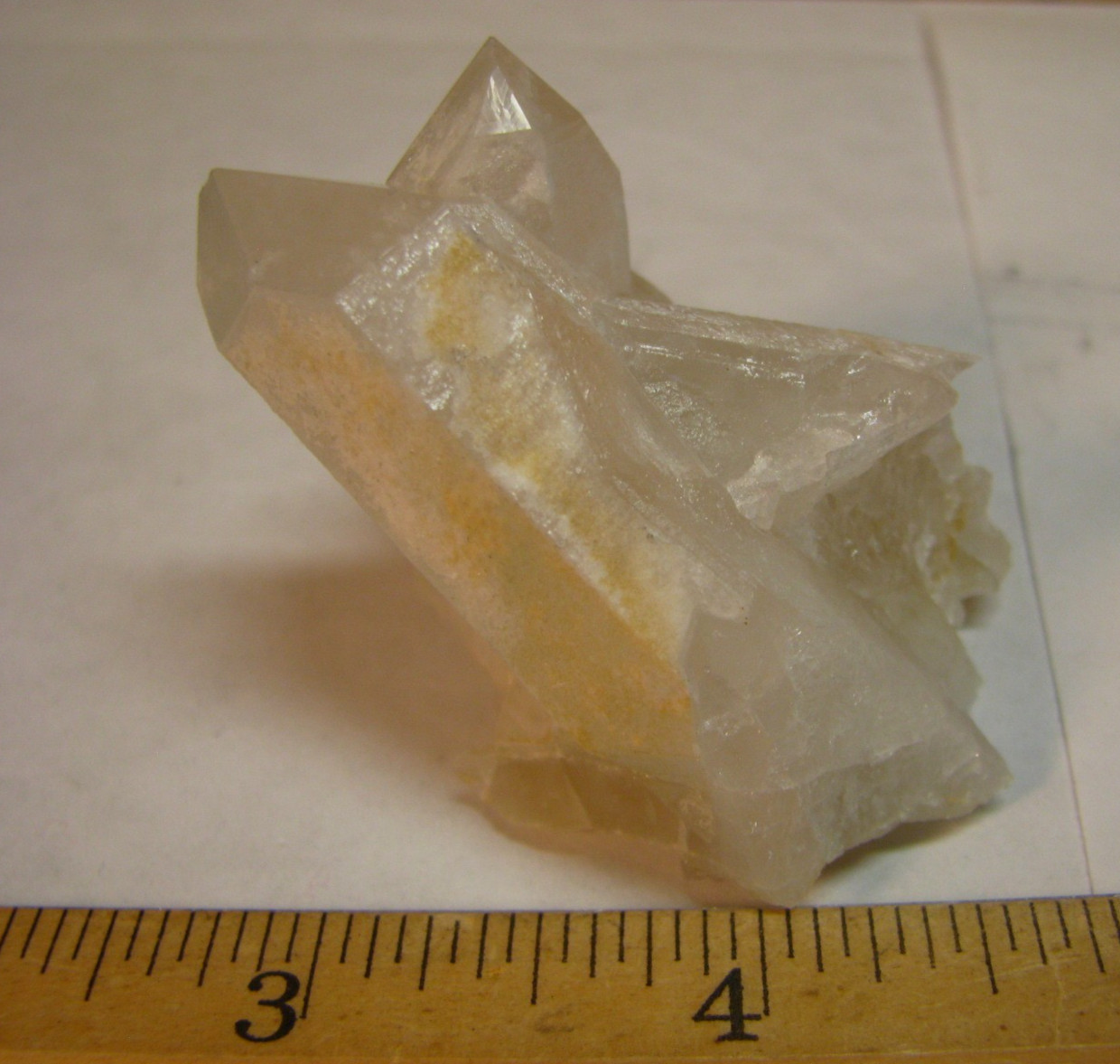 2 WHITE QUARTZ CRYSTAL CLUSTERS 2.4in & 1.84in ARKANSAS USA #216