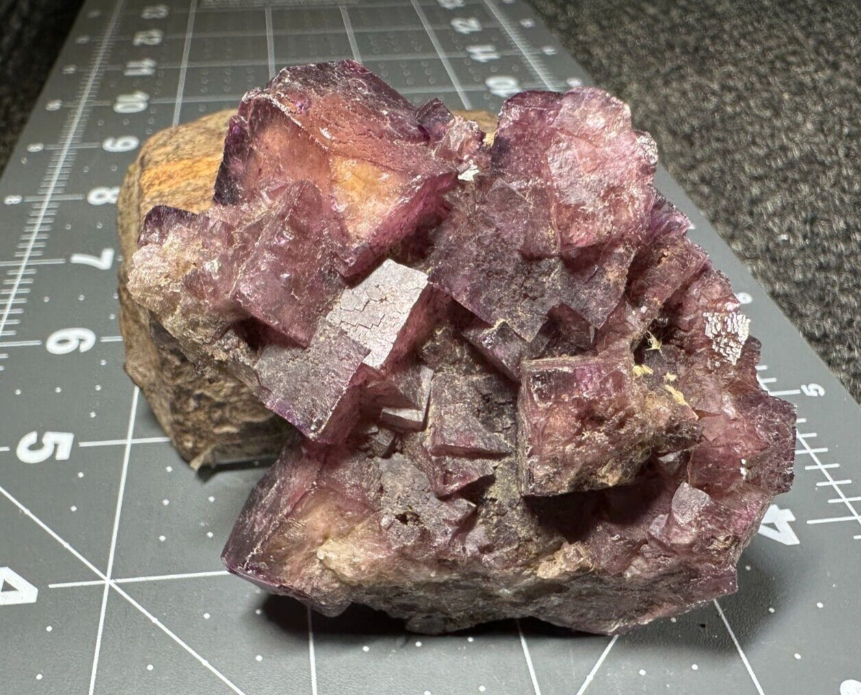➤ 3 Inch PURPLE FLUORITE CRYSTALS & DOLOMITE Elmwood Mine TN VIDEO➤255