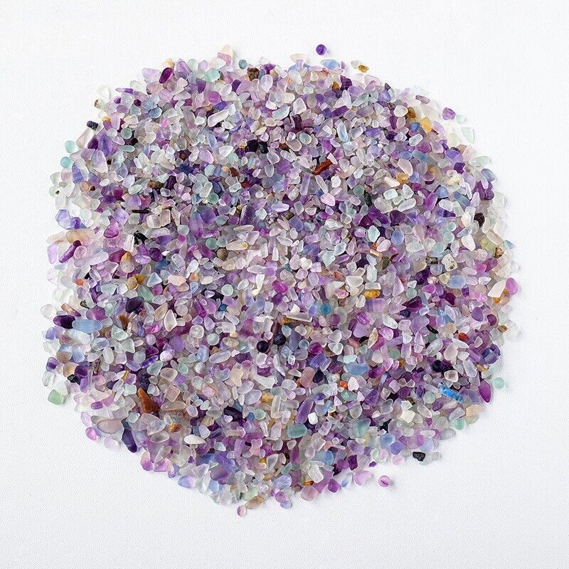 100G Gemstone Polished Chips Crushed Tumbled Stone Crystal Healing Embellishment