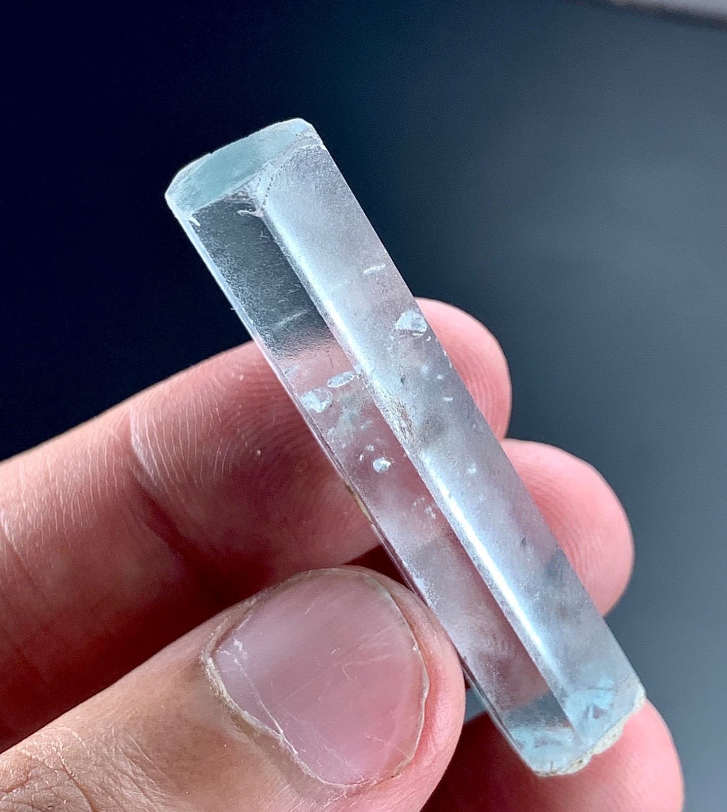 Transparent Aquamarine Crystal specimen from Skardu, Pakistan | 46 Carat