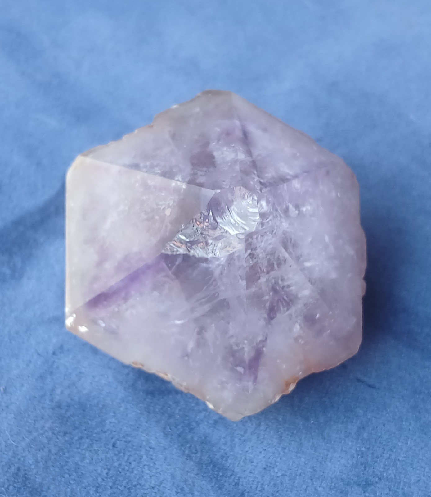 164g Beautiful Natural Semi Polished Purple Amethyst Quartz Crystal Point