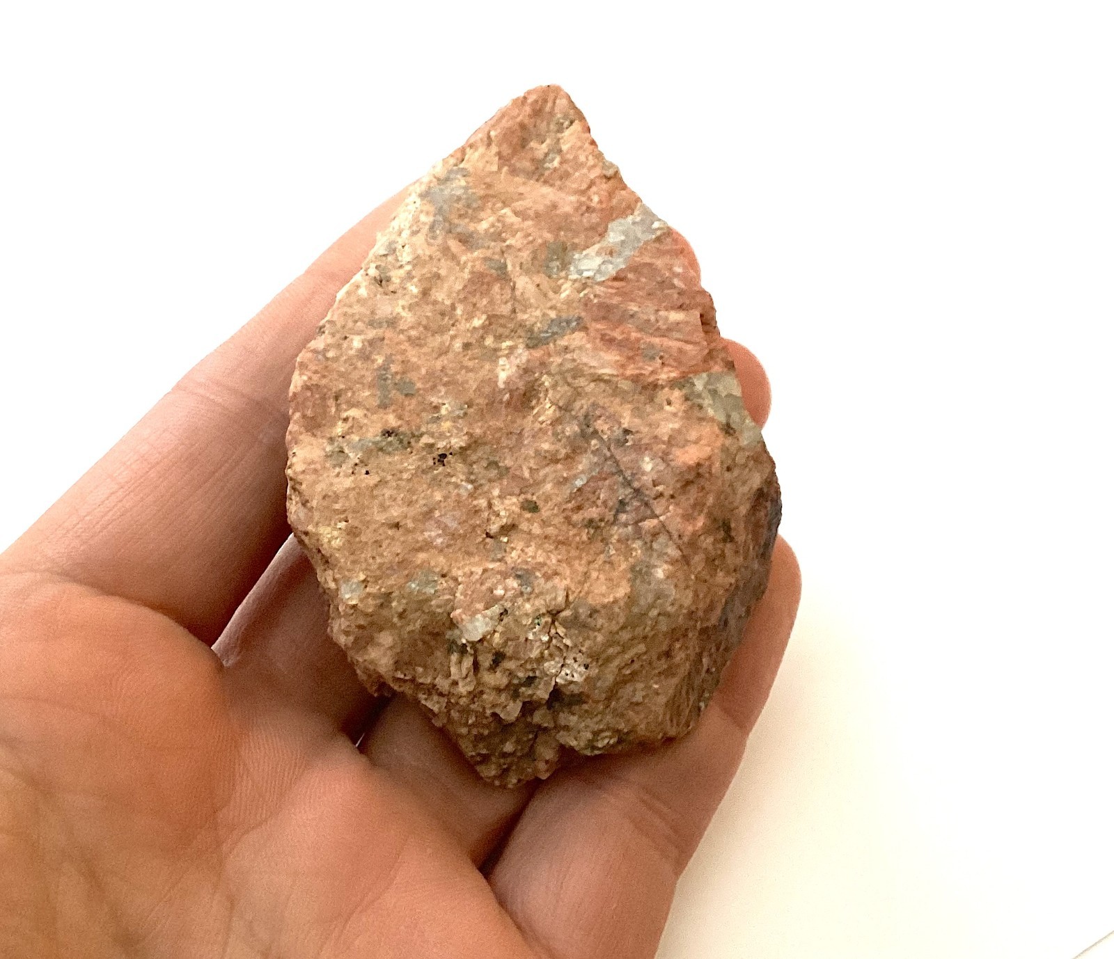 Pegmatite Specimen, Natural Raw Rock from New Mexico, Red Igneous Feldspar Mica