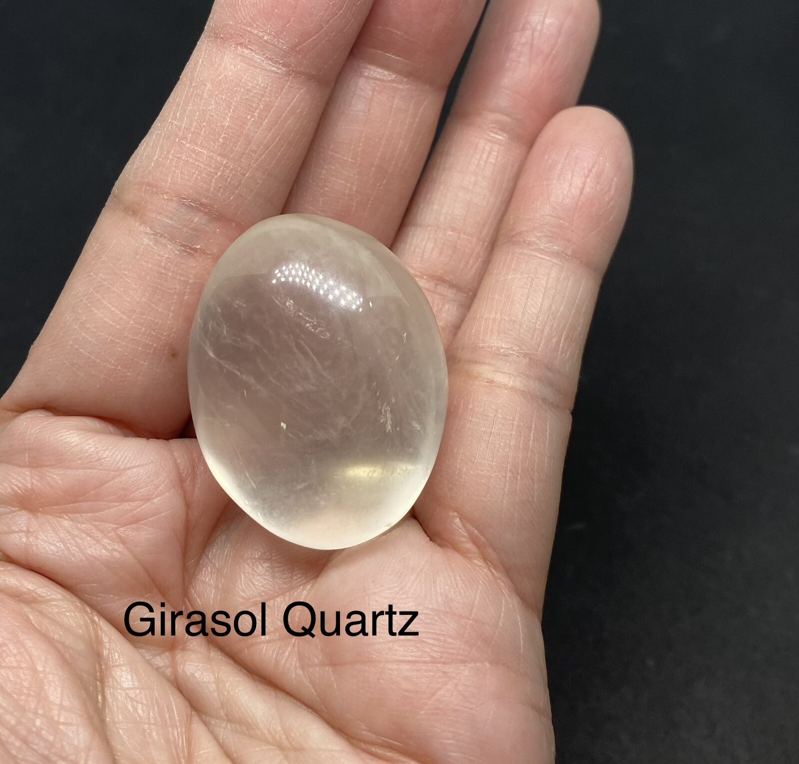 Girasol Genuine Quartz Stone from Madagascar 32g over 1 1/2in