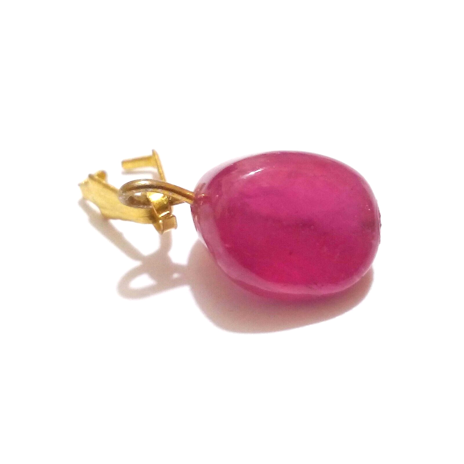 Fabulous Red Ruby Drill Tumble Beads 7.25 Crt Ruby Cabochon Loose Gemstone