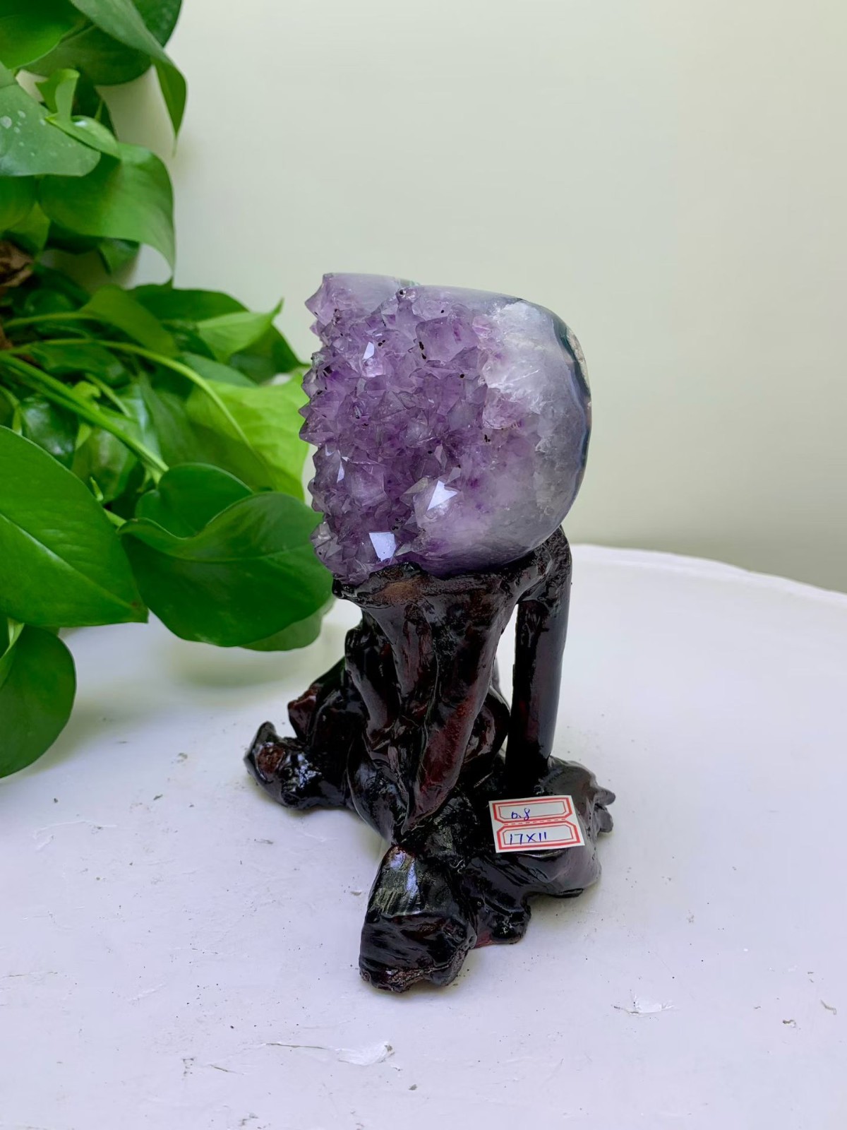 0.8kg Natural Amethyst heart-shaped quartz crystal Healing Ornaments