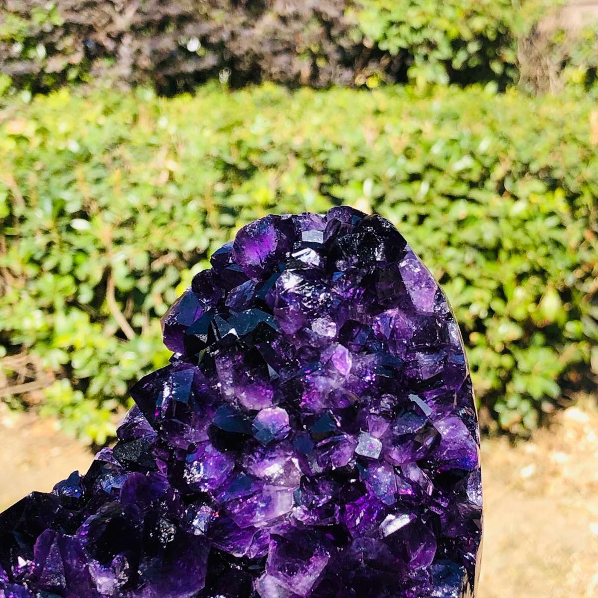 3.3LB Natural Amethyst geode quartz cluster crystal specimen Healing 3140