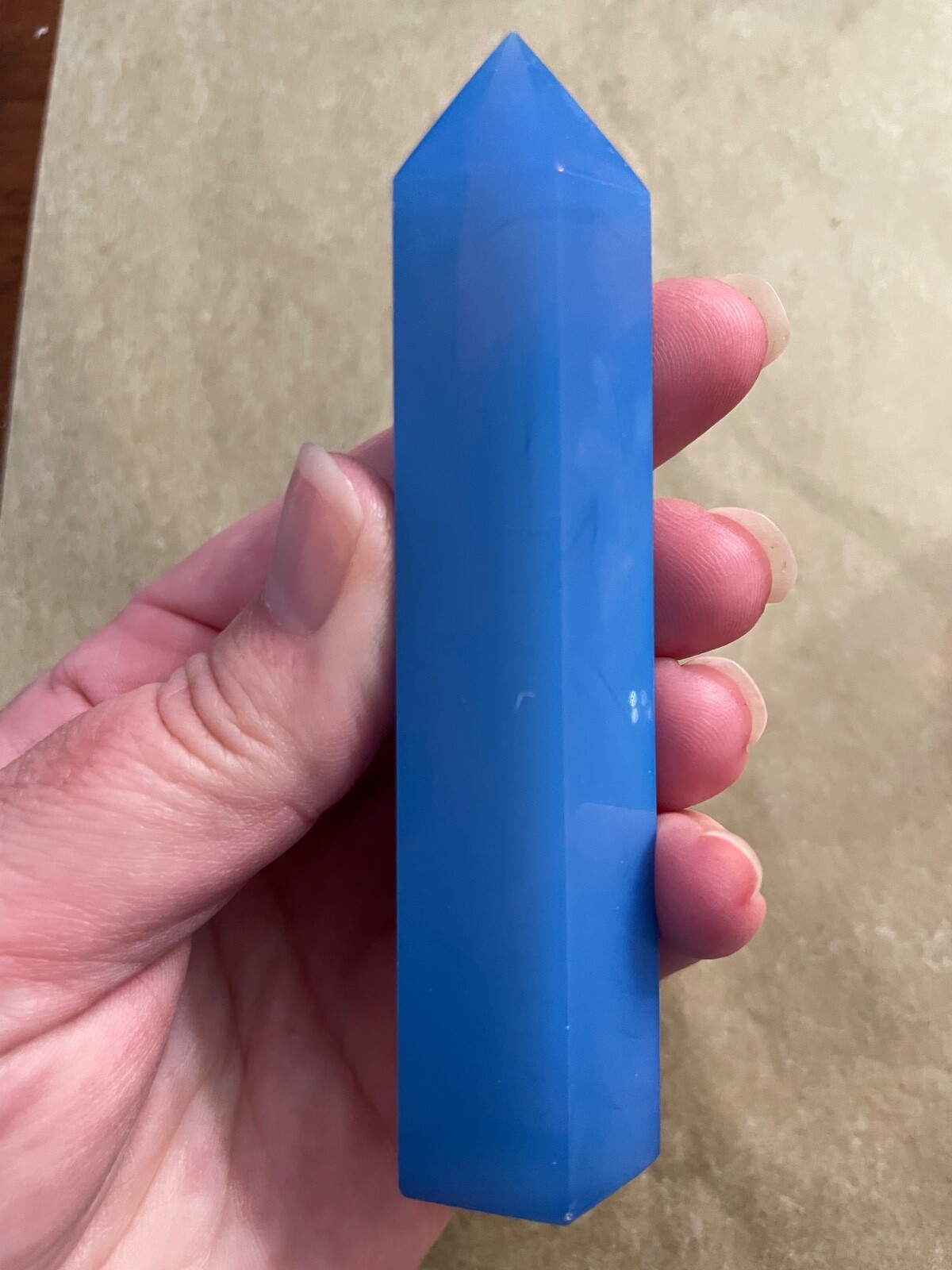Blue opalite point