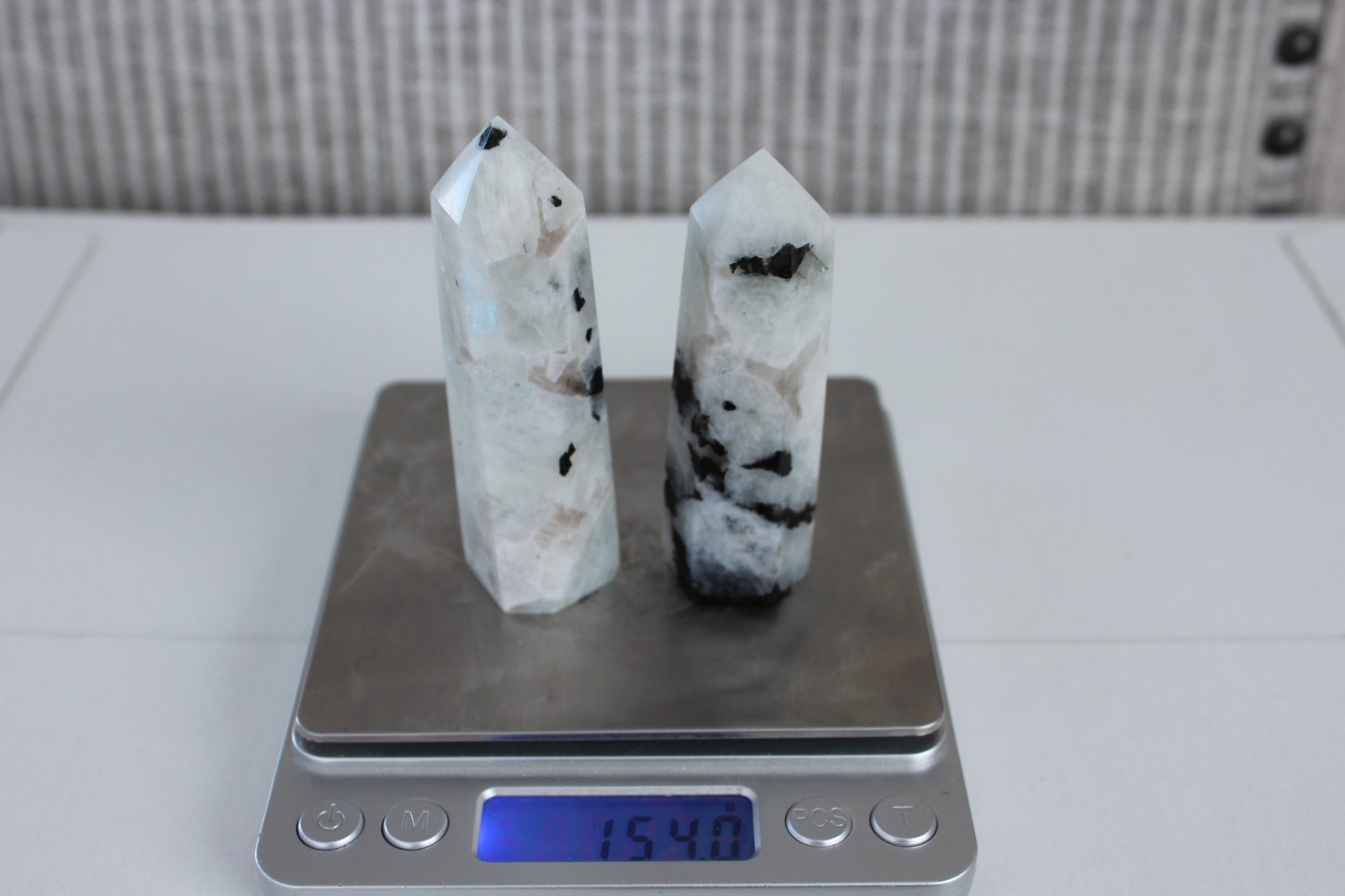 RAINBOW MOONSTONE POINT BUNDLE (2) POINTS INCLUDED 154 GRAMS