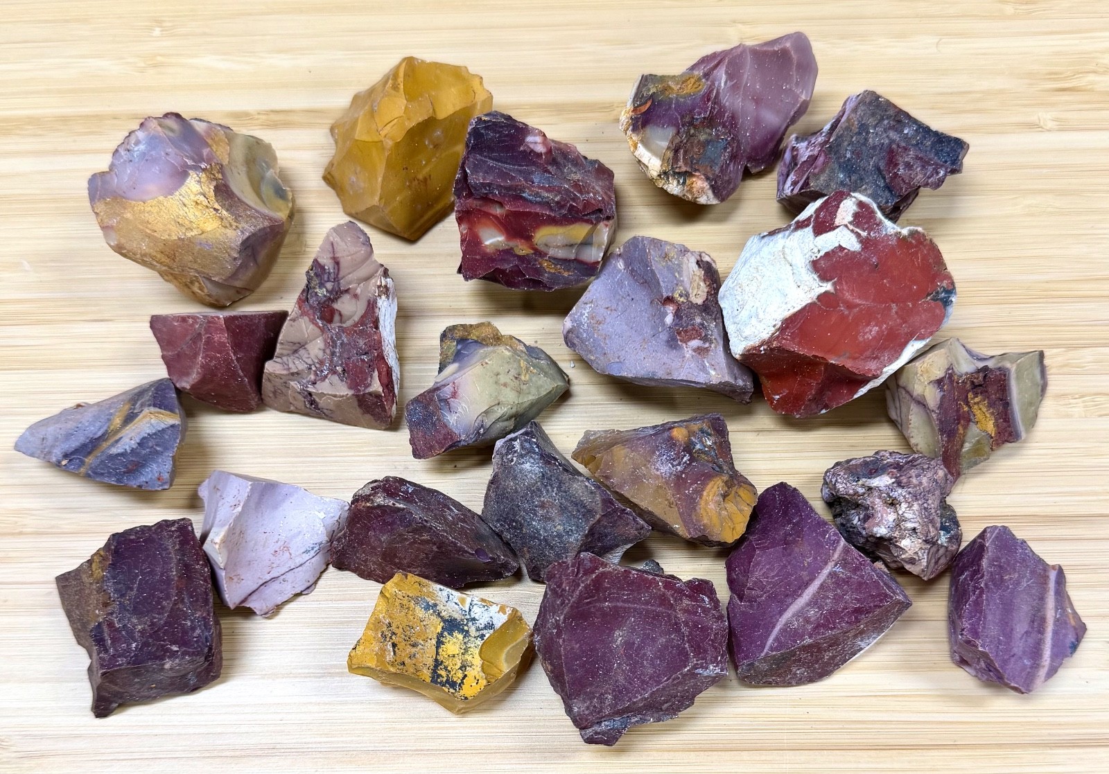Wholesale Lot 2 Lbs Natural Mookaite Jasper Rough Crystal Healing Energy