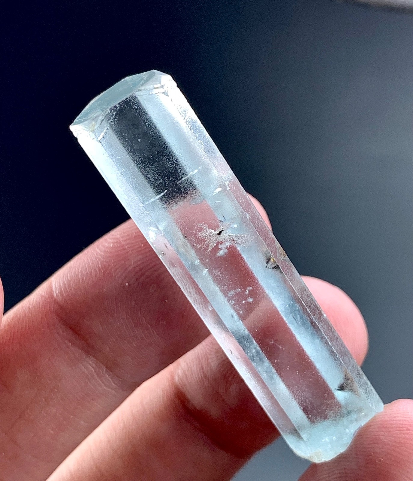 Transparent Aquamarine Crystal specimen from Skardu, Pakistan | 46 Carat