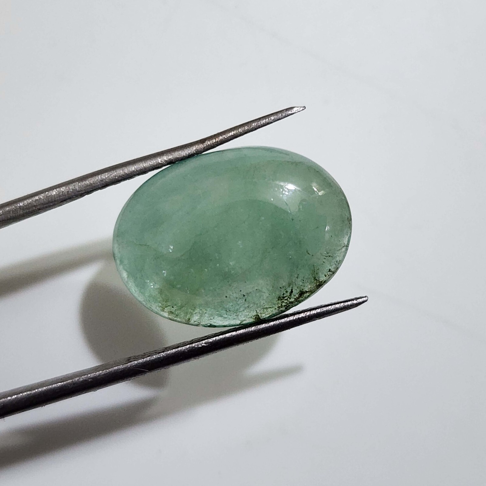 Glowing Rare Sakota Emerald Cabochon Oval Shape 5.80 Crt Emerald Loose Gemstone