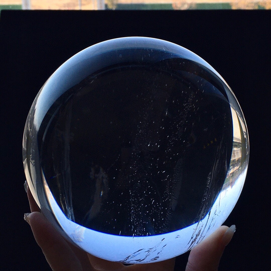 6.6LB Top Natural Clear Quartz Sphere Crystal Ball Reiki Meditation Gems Gifts