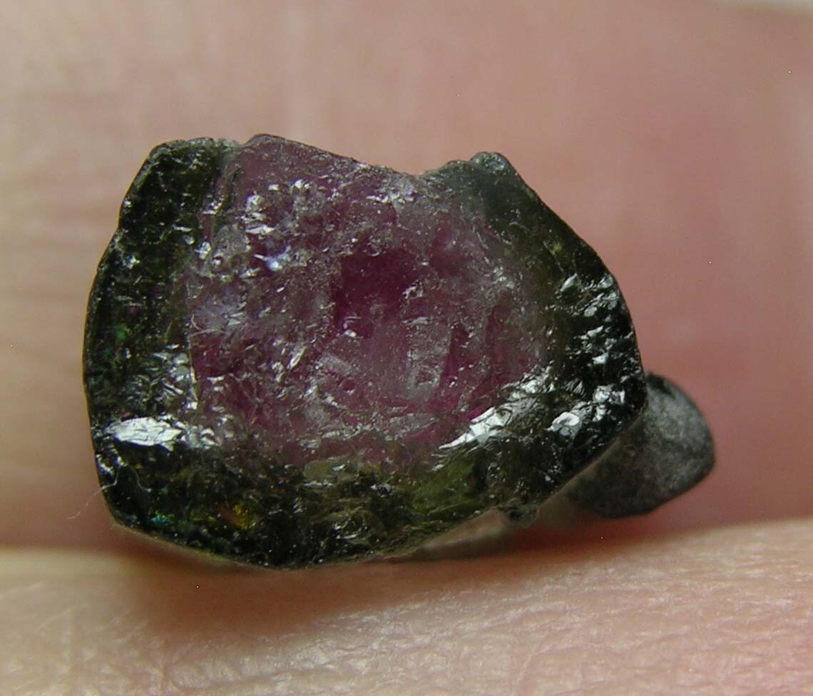 8.50ct Afghan 100%Natural Raw Watermelon Tourmaline Crystal Specimen 1.65g 11mm