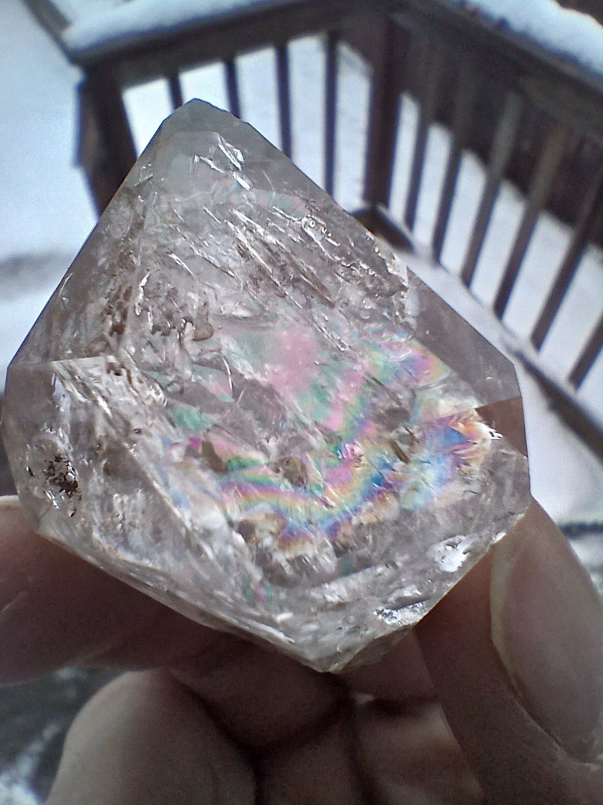 Large Herkimer 💎 Full Of 🌈s Miner Direct From NY ❤️