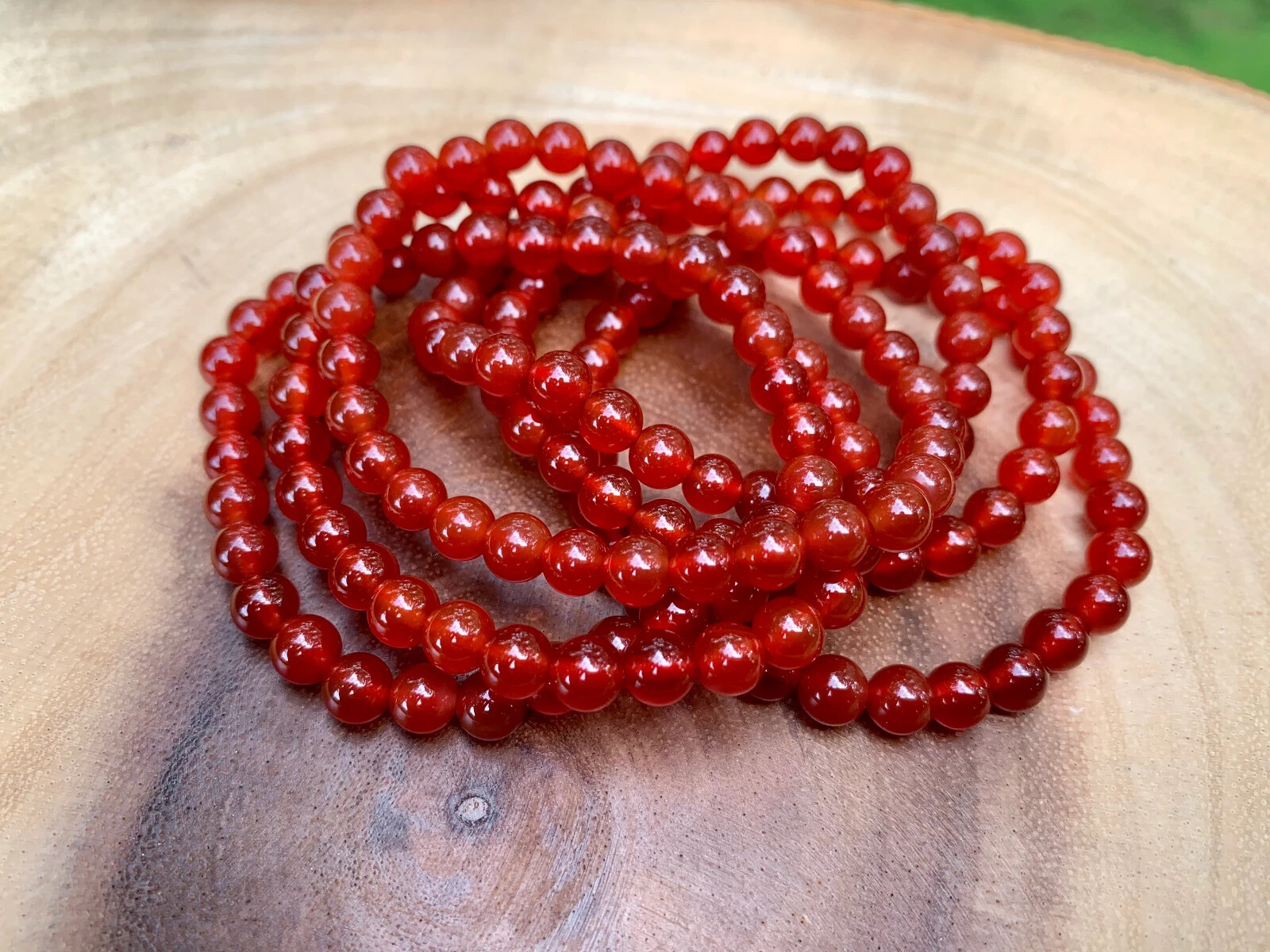 Beautiful Red Carnelian Bracelet *6mm *Courage *Strength *Passion *Creativity