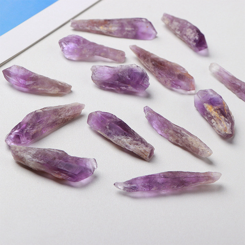 1Pcs Natural Amethyst Cluster Quartz Geode Druzy Stone Crystal Gem Wand Scepter