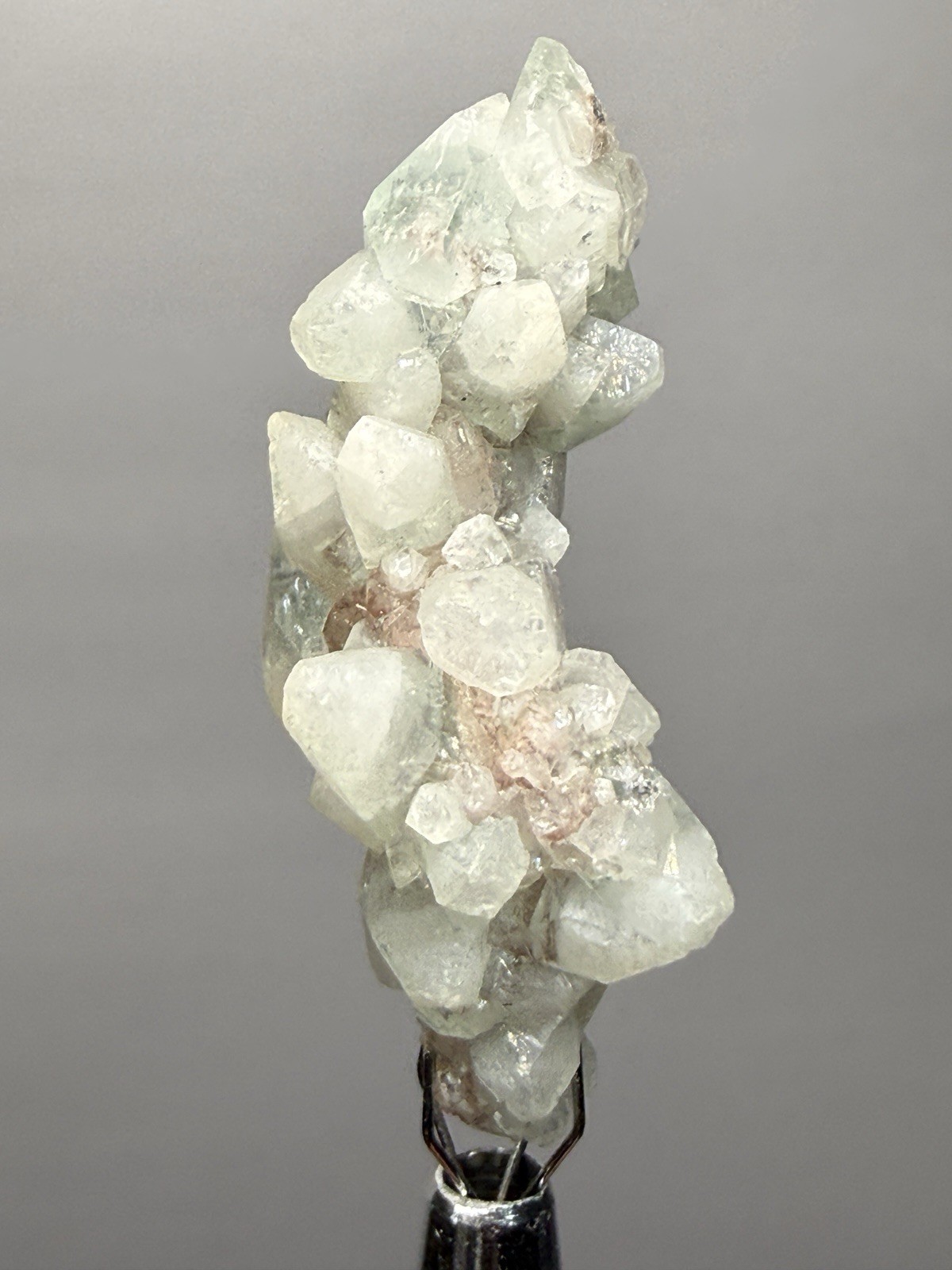 White Stilbite on Red Heulandite — Zeolite Cabinet Specimen | Maharashtra, India