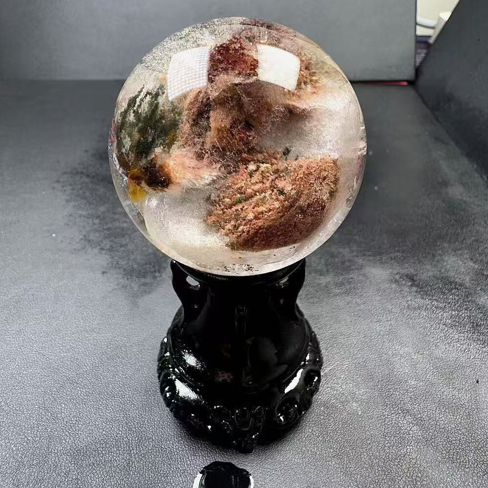 50mm natural Garden crystal quartz sphere polished ball energy healing gift
