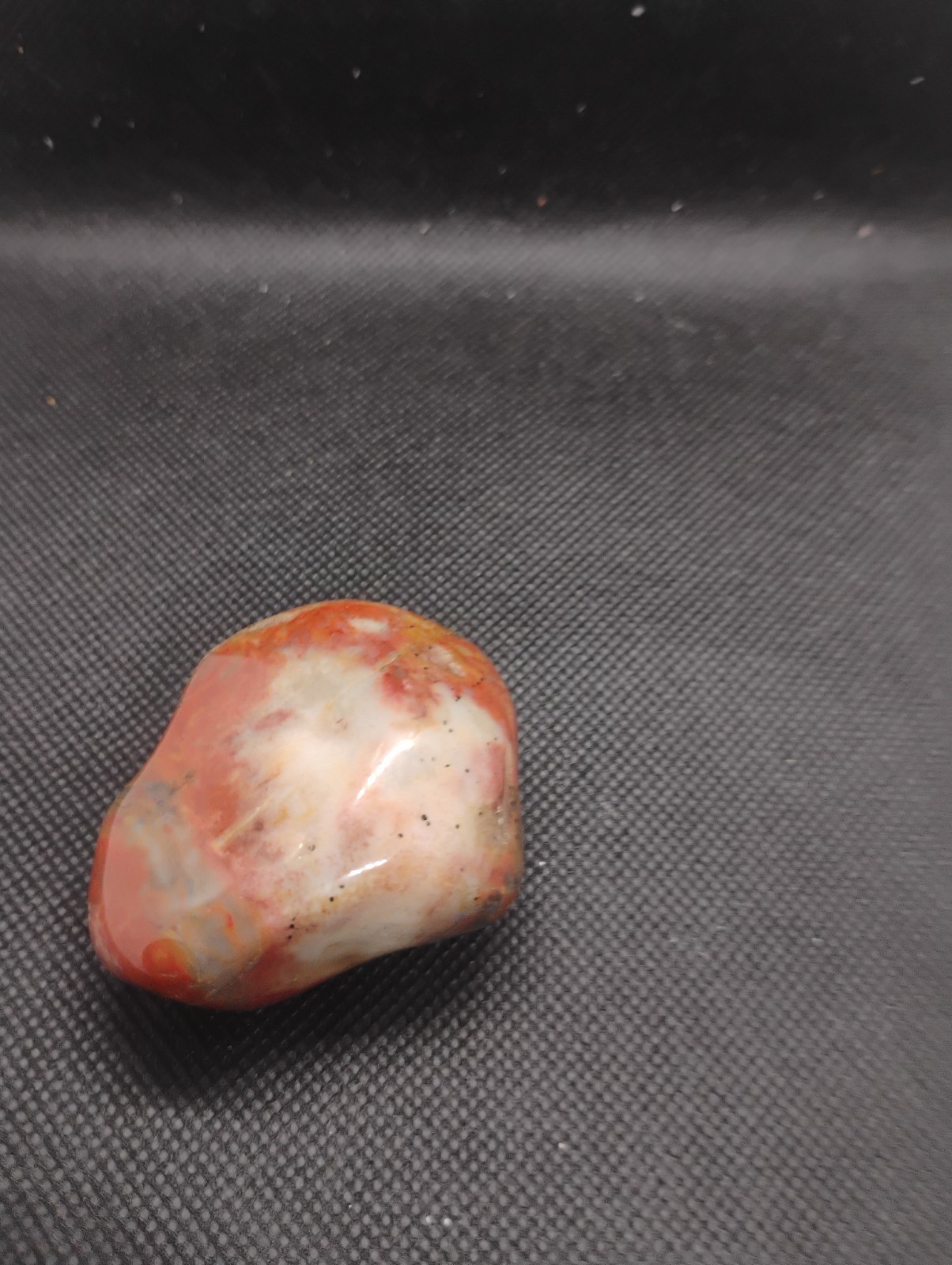 Large 5.83 oz Polished Botswana Eye Agate Palm Stone – Banded Chalcedony with…