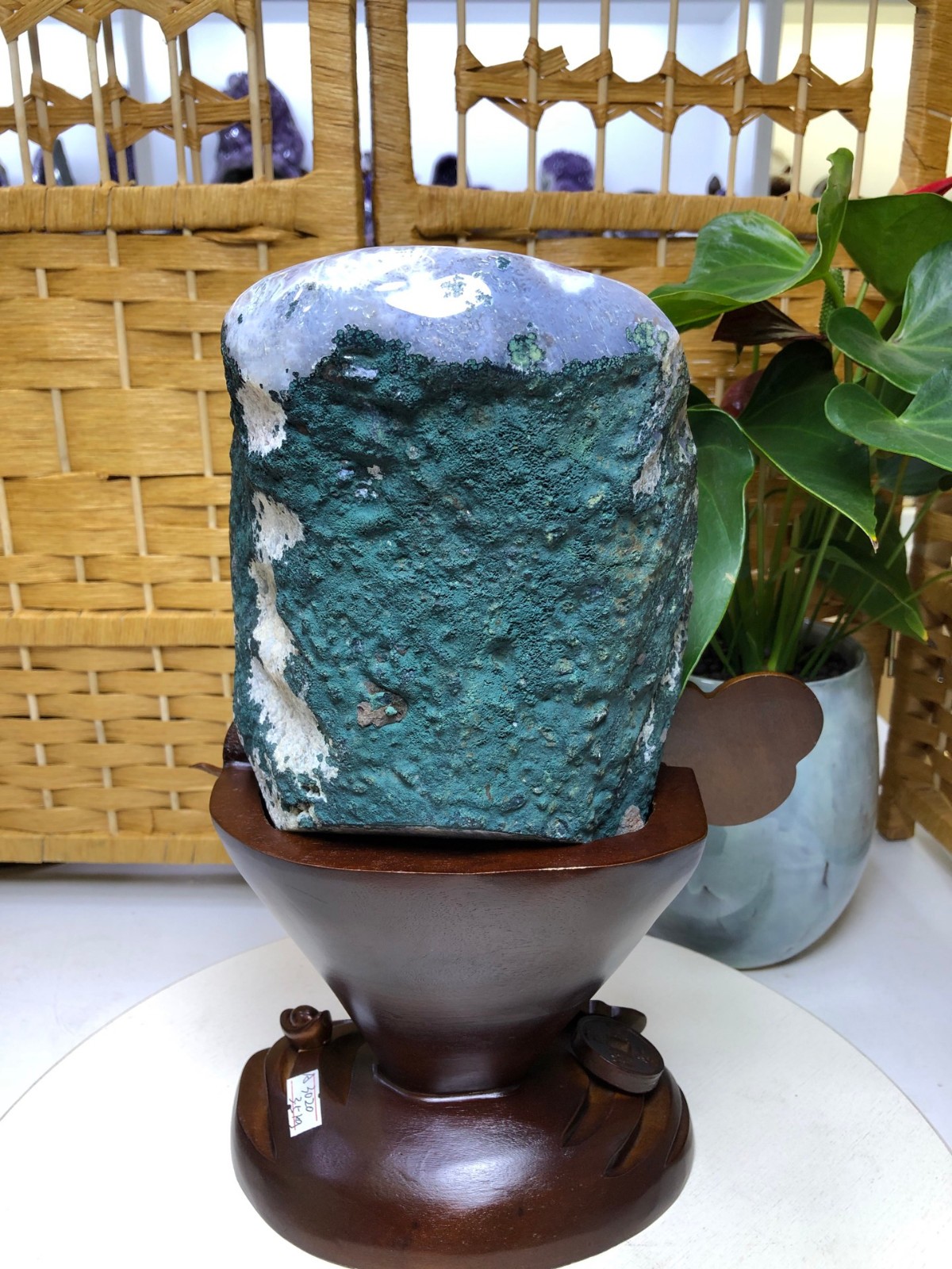 7.7LB Natural Uruguayan amethyst cluster ornament