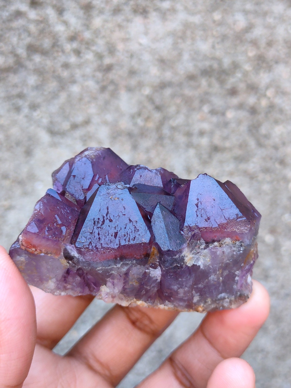 Alien Amethyst Phantom Quartz Cluster Natural Mineral specimen
