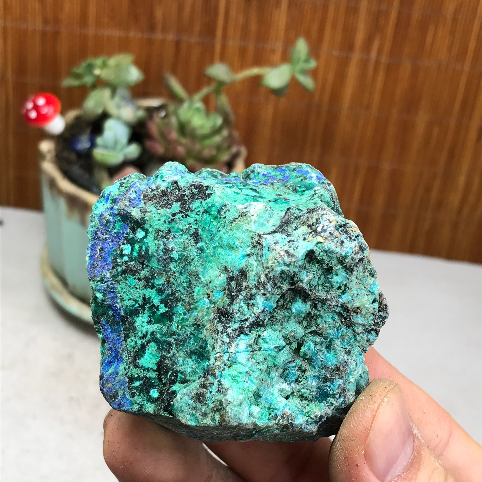 118g Natural Azurite/Malachite gemstone Rough original Crystal Specimen A5068
