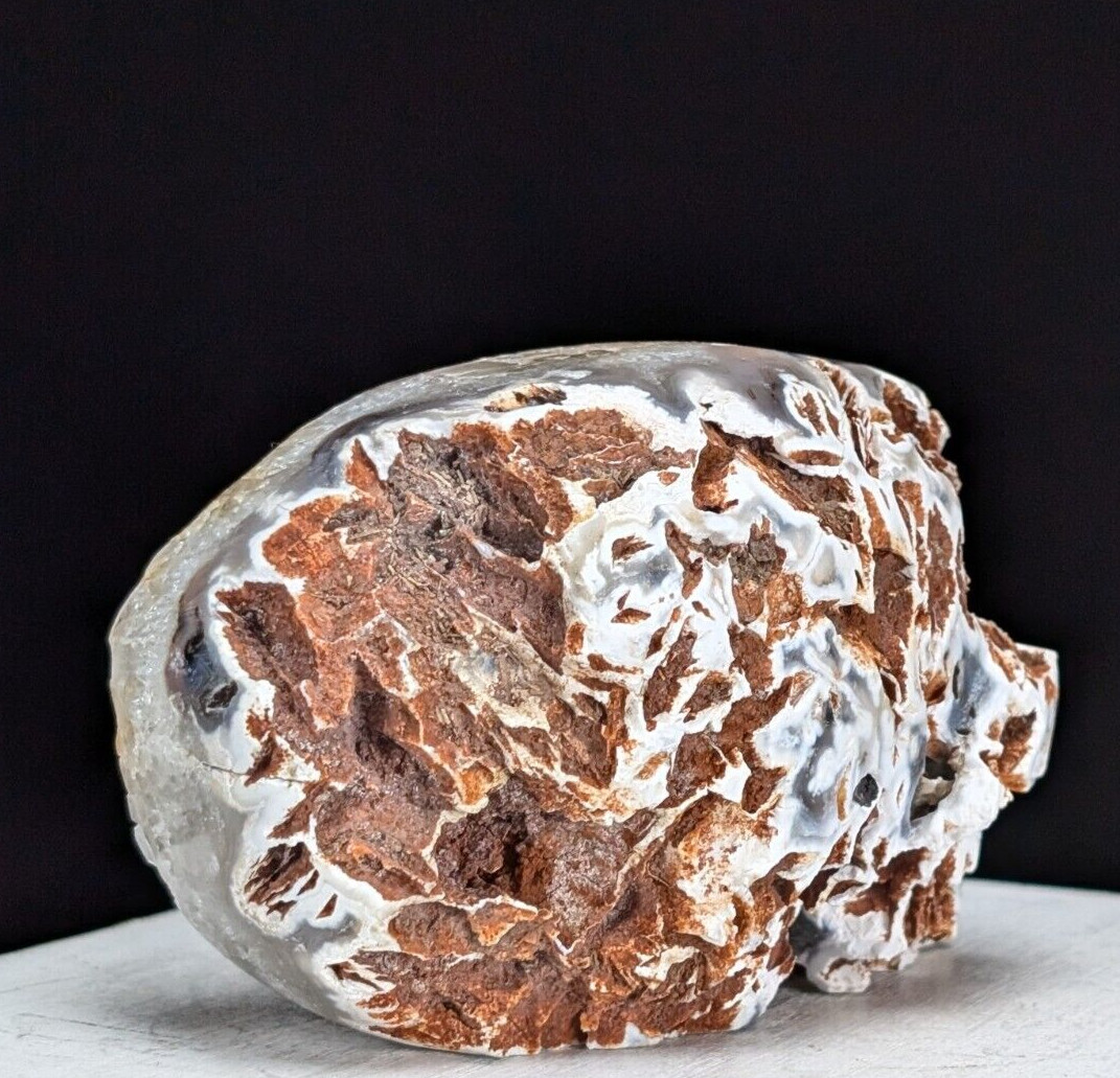 Quartz Skull Carving Druzy Geode Half Face Large Crystal Chakra Gemstone