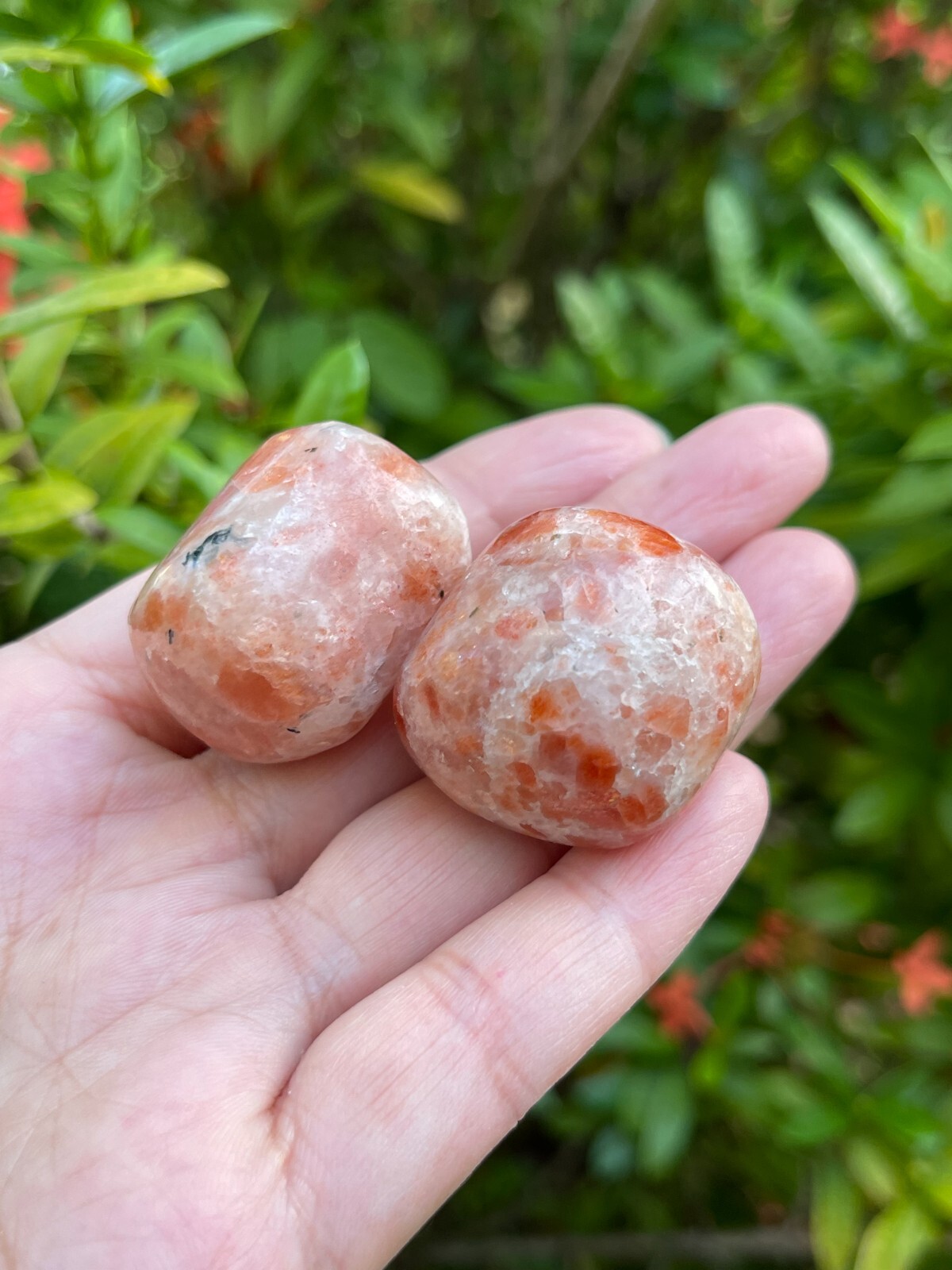 Grade A++ Sunstone Tumbled Stone, 1-1.25″ Tumbled Sunstone, Pick How Many